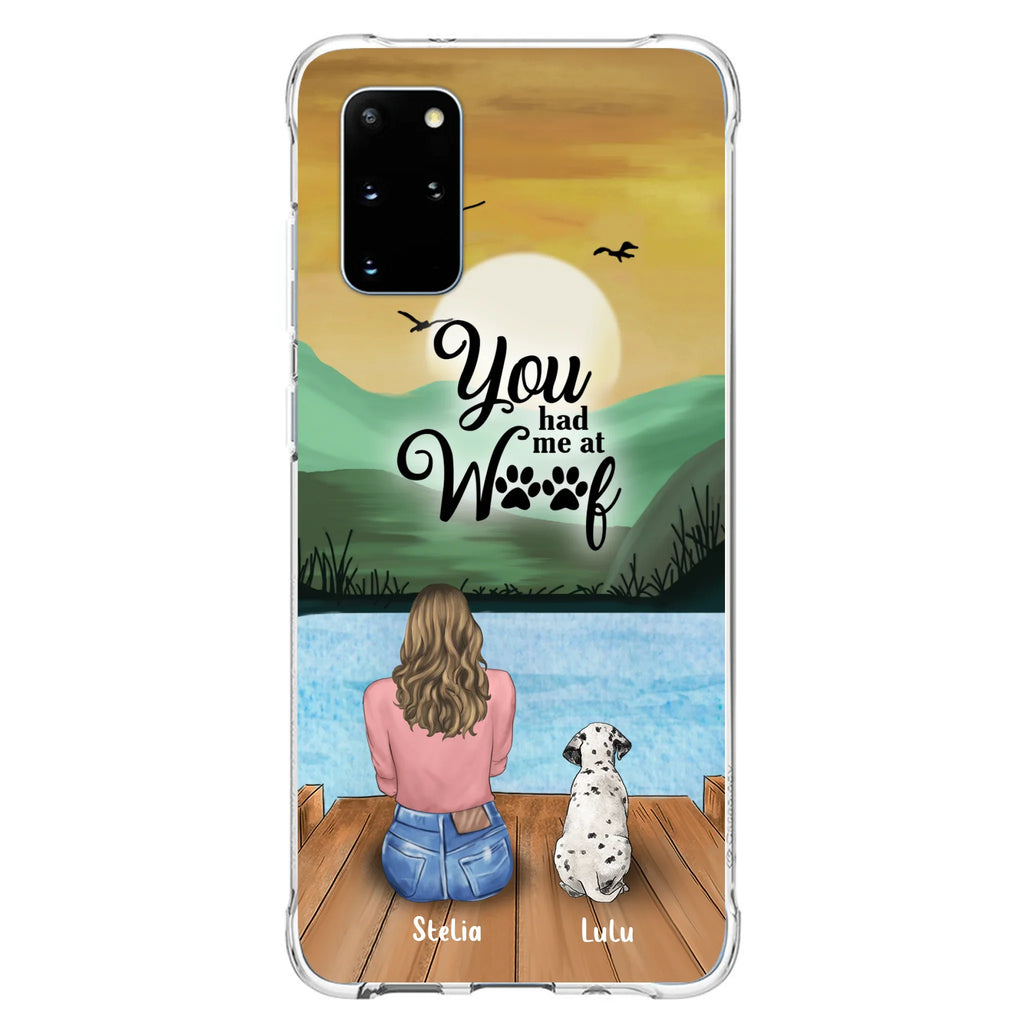 Personalized Dog Mom Phone Case - Gifts For Dog Lover With Up to 4 Dogs - You Had Me At Woof - The New Version for iPhone 16 Series
