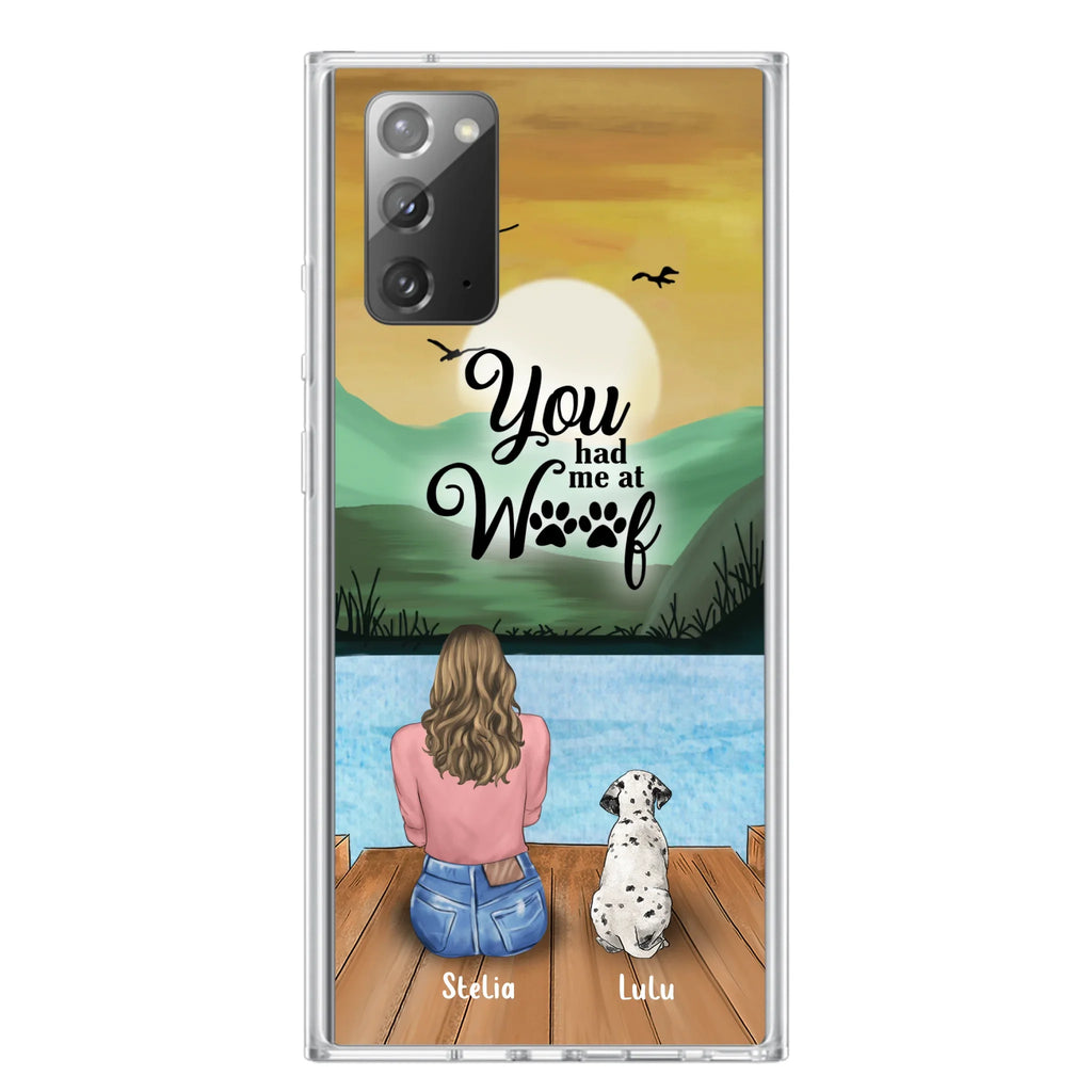 Personalized Dog Mom Phone Case - Gifts For Dog Lover With Up to 4 Dogs - You Had Me At Woof - The New Version for iPhone 16 Series