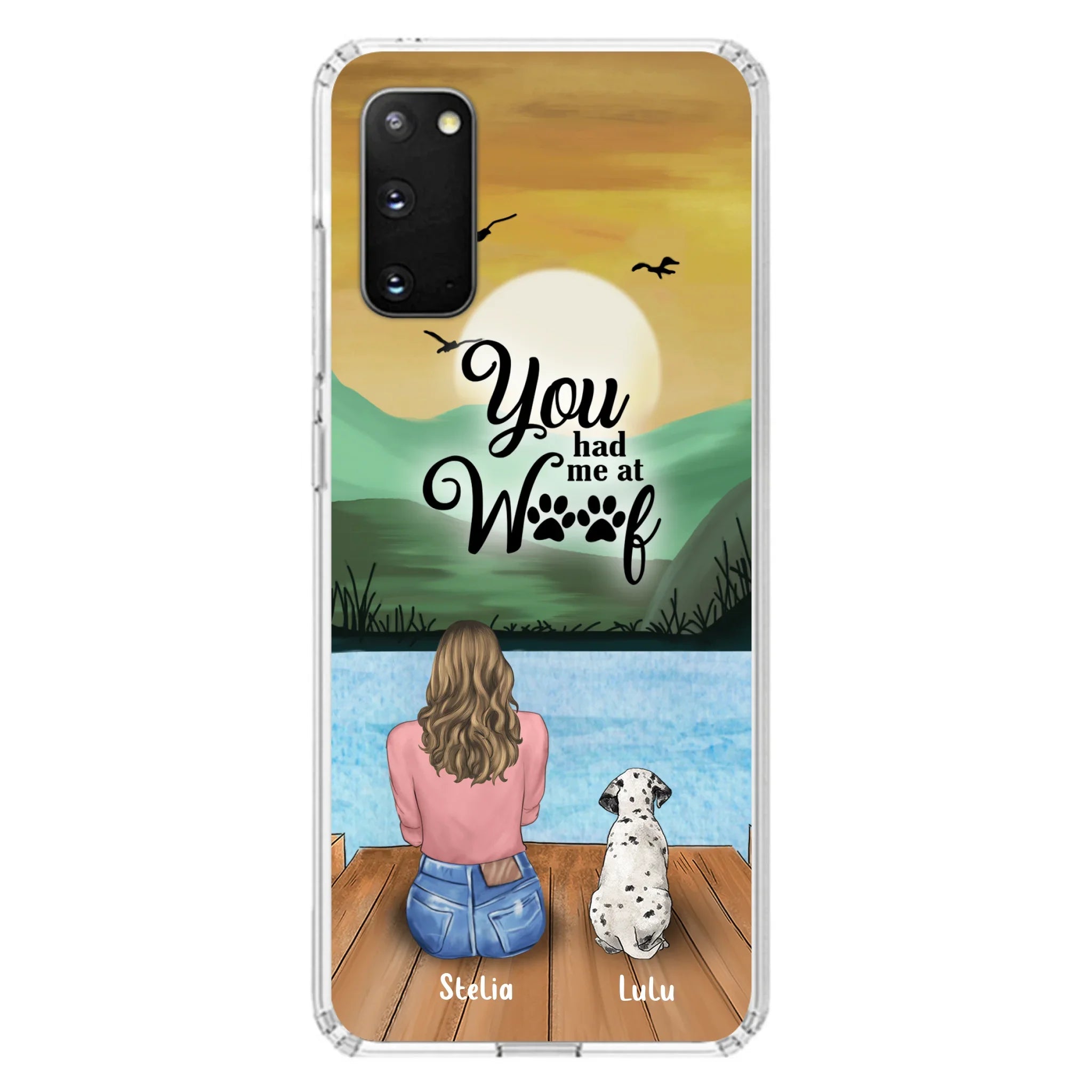 Personalized Dog Mom Phone Case - Gifts For Dog Lover With Up to 4 Dogs - You Had Me At Woof - The New Version for iPhone 16 Series