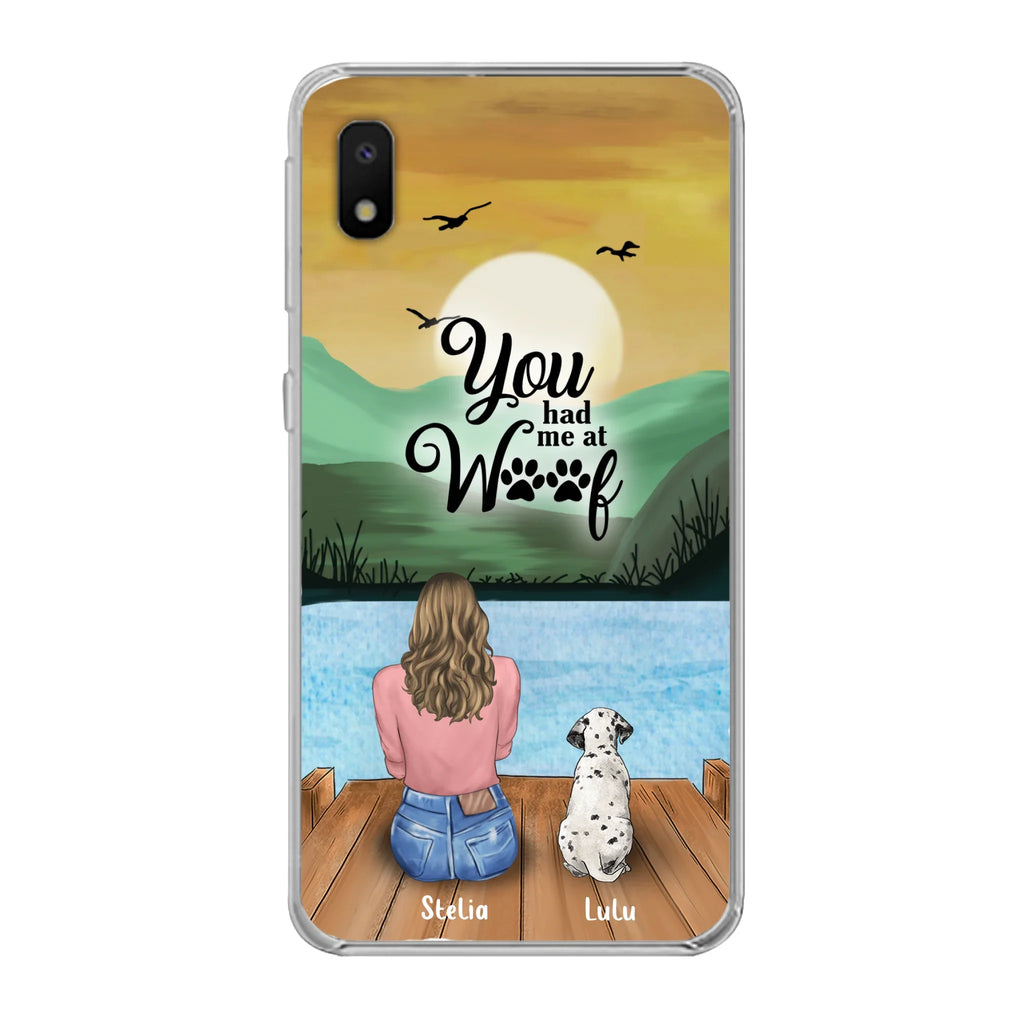 Personalized Dog Mom Phone Case - Gifts For Dog Lover With Up to 4 Dogs - You Had Me At Woof - The New Version for iPhone 16 Series