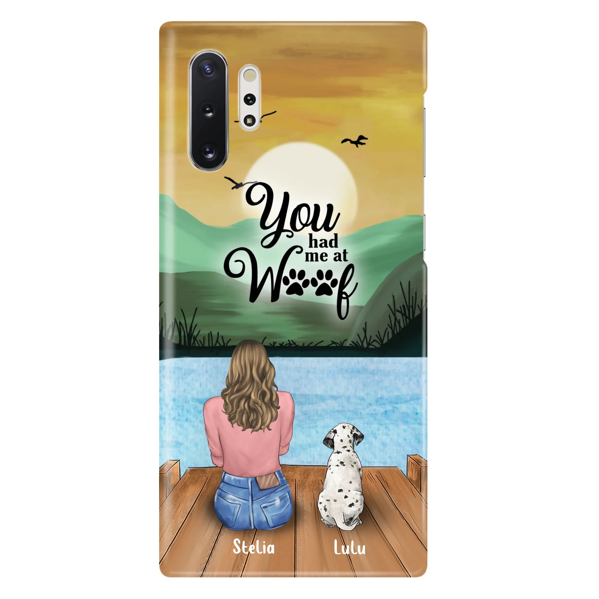Personalized Dog Mom Phone Case - Gifts For Dog Lover With Up to 4 Dogs - You Had Me At Woof - The New Version for iPhone 16 Series