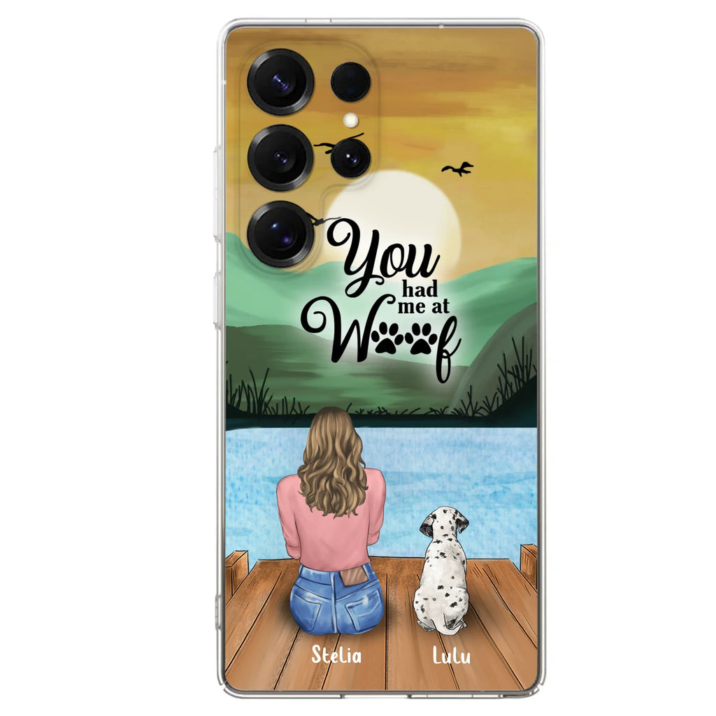 Personalized Dog Mom Phone Case - Gifts For Dog Lover With Up to 4 Dogs - You Had Me At Woof - The New Version for iPhone 16 Series