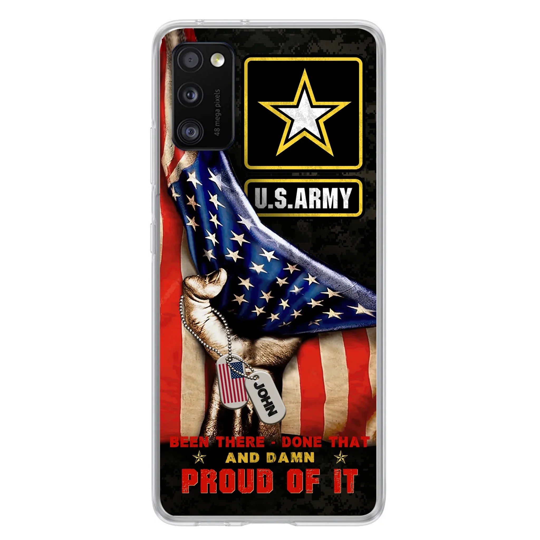 Custom Personalized Veteran Proudly Served Phone Case - Gift Idea For Veterans - Been There Done That And Damn Proud Of It - Case For iPhone And Samsung