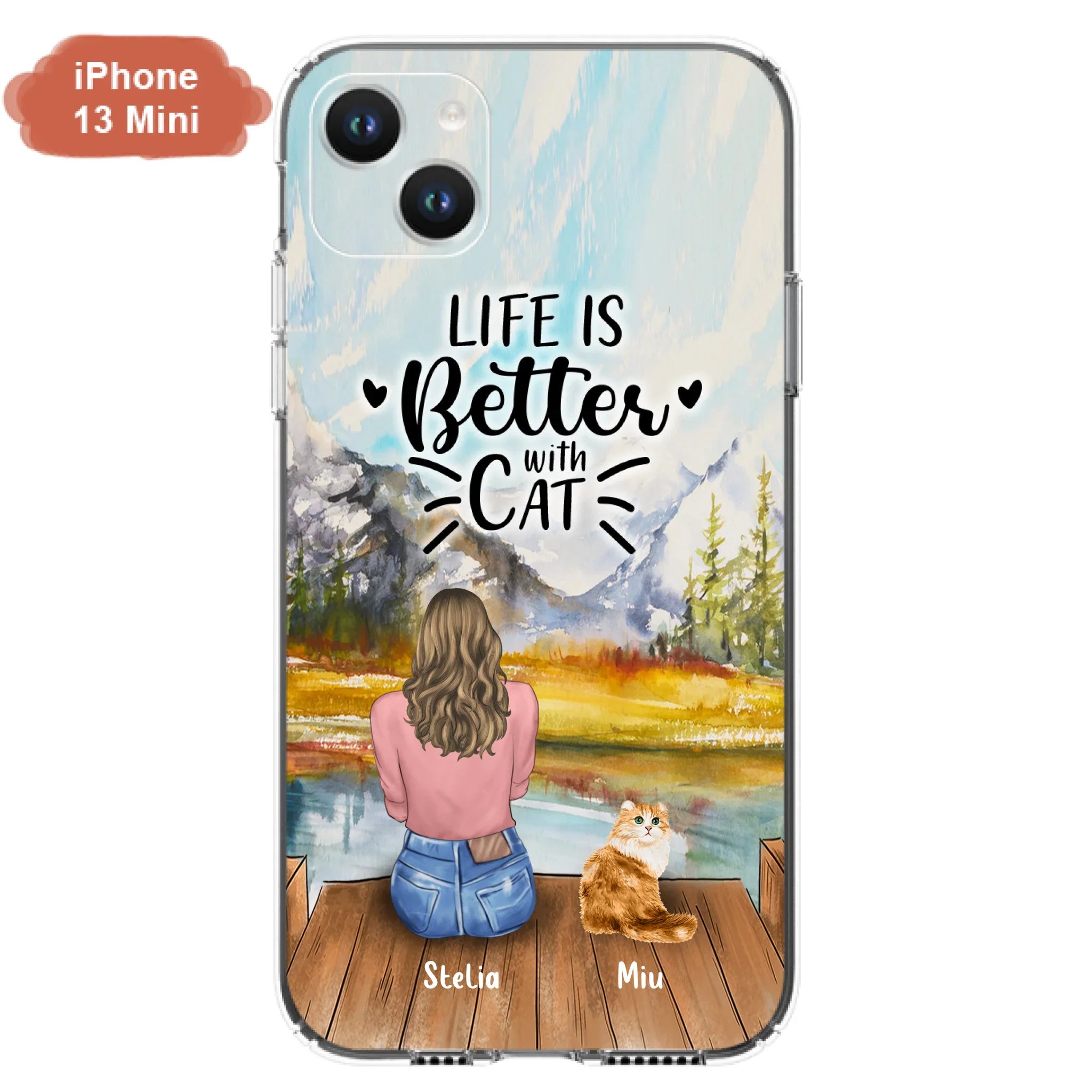 Custom Personalized Cat Mom Phone Case - Gifts For Cat Lovers With Upto 4 Cats - You Had Me At Meow - Case For iPhone(Update Iphone 14), Samsung And Xiaomi
