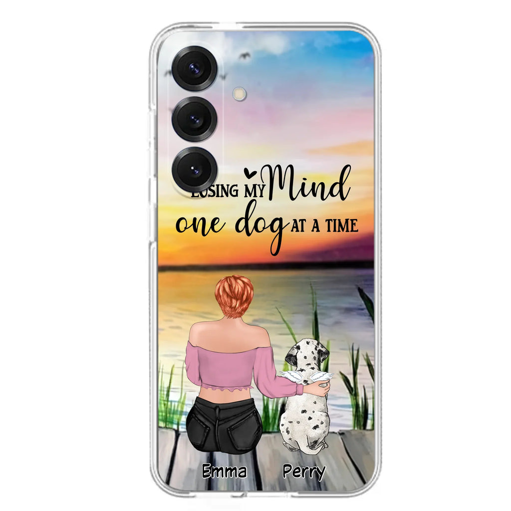 Custom Personalized Pet Mom/Dad Phone Case For iPhone/ Samsung - Gift Idea For Pet Owner With Up To 5 Cats/ Dogs - Losing My Mind One Dog At A Time