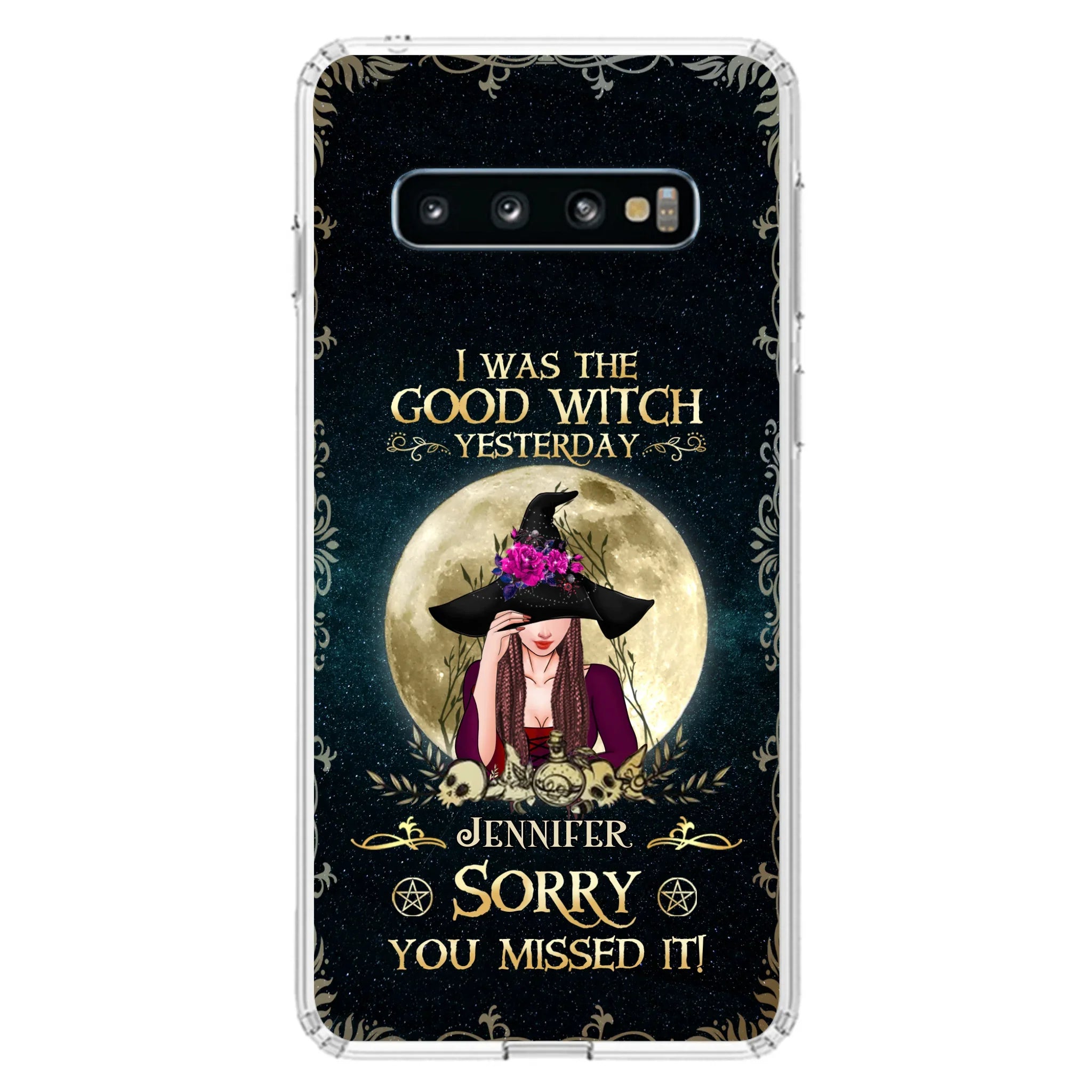 Custom Personalized Witch Phone Case - Halloween Gift Idea For Friends - I Was The Good Witch Yesterday - Case for iPhone & Samsung