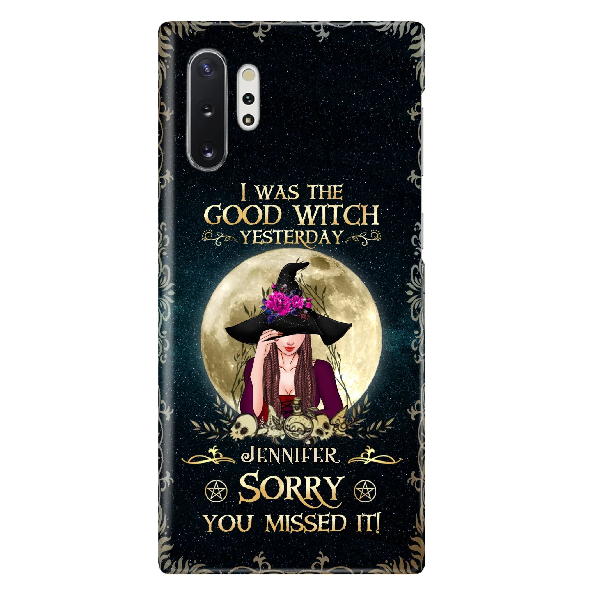 Custom Personalized Witch Phone Case - Halloween Gift Idea For Friends - I Was The Good Witch Yesterday - Case for iPhone & Samsung