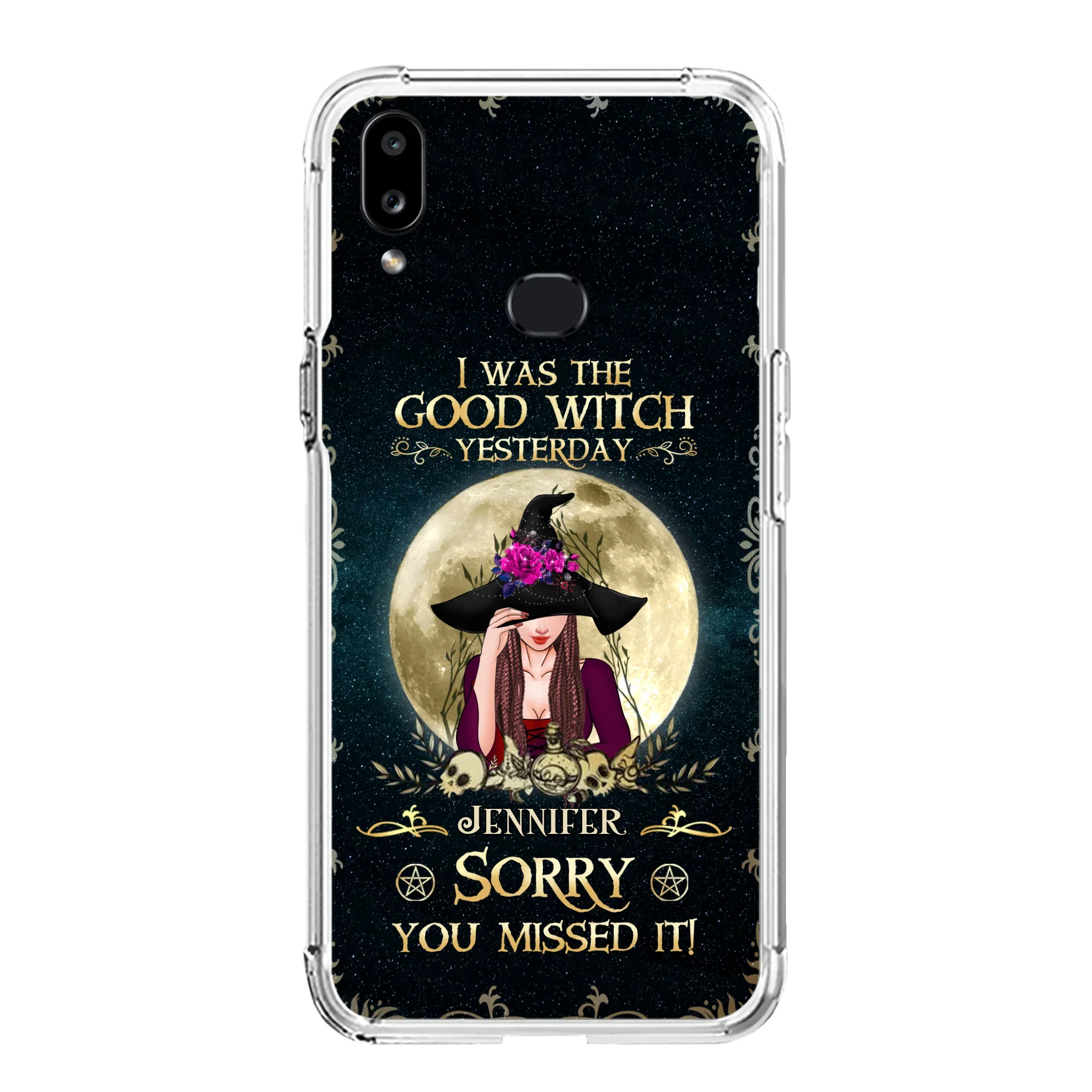 Custom Personalized Witch Phone Case - Halloween Gift Idea For Friends - I Was The Good Witch Yesterday - Case for iPhone & Samsung