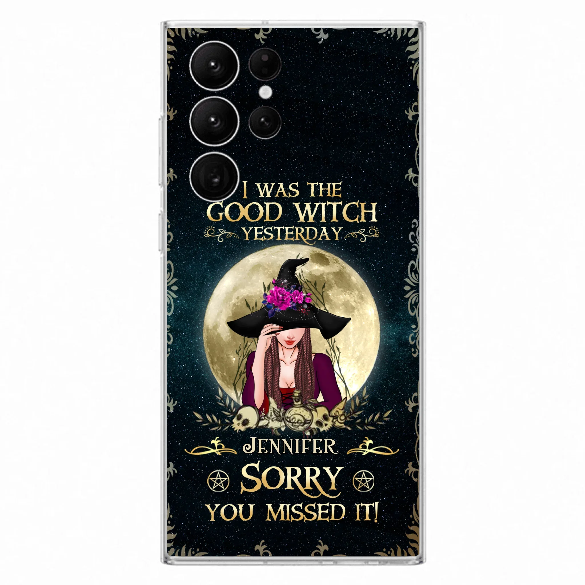 Custom Personalized Witch Phone Case - Halloween Gift Idea For Friends - I Was The Good Witch Yesterday - Case for iPhone & Samsung