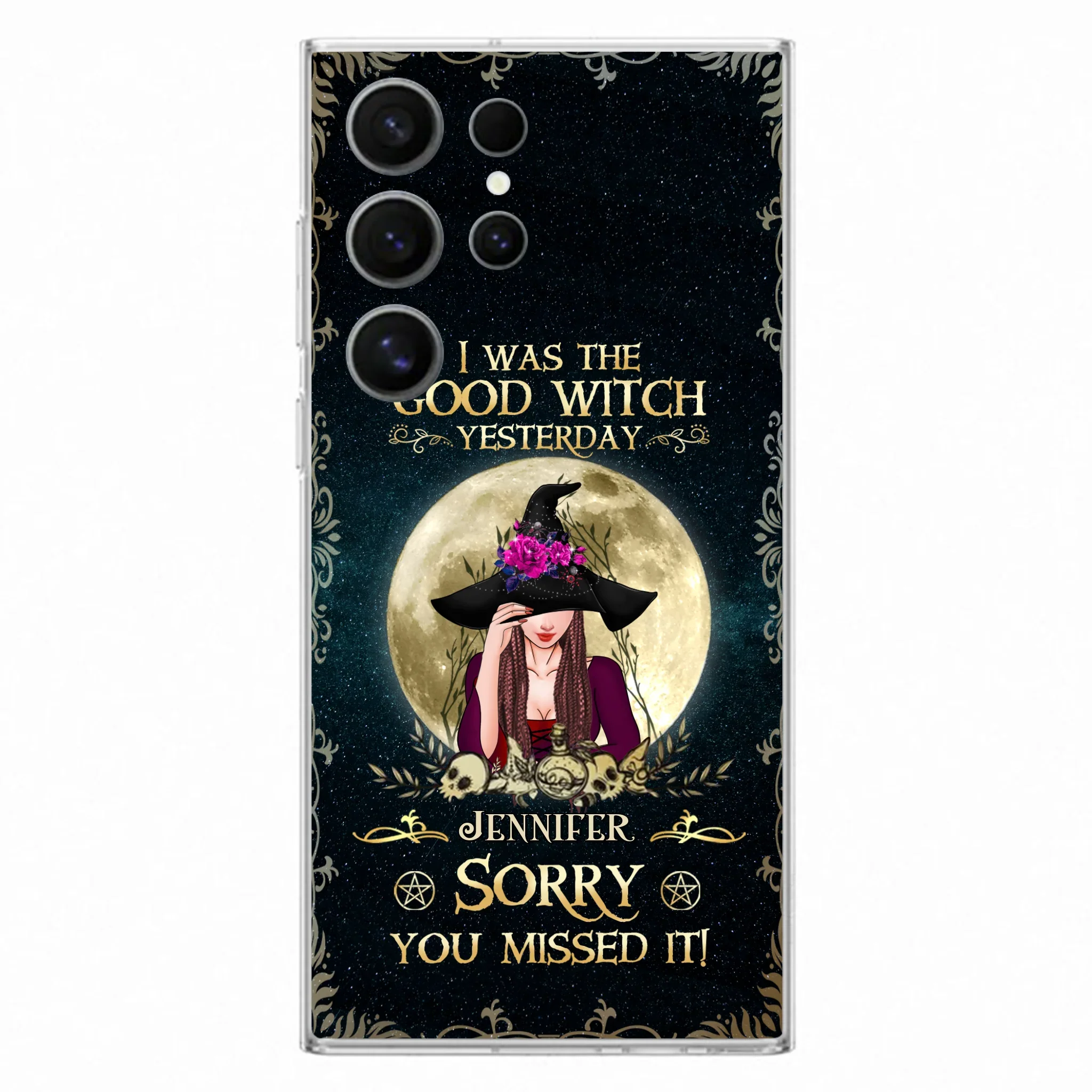 Custom Personalized Witch Phone Case - Halloween Gift Idea For Friends - I Was The Good Witch Yesterday - Case for iPhone & Samsung