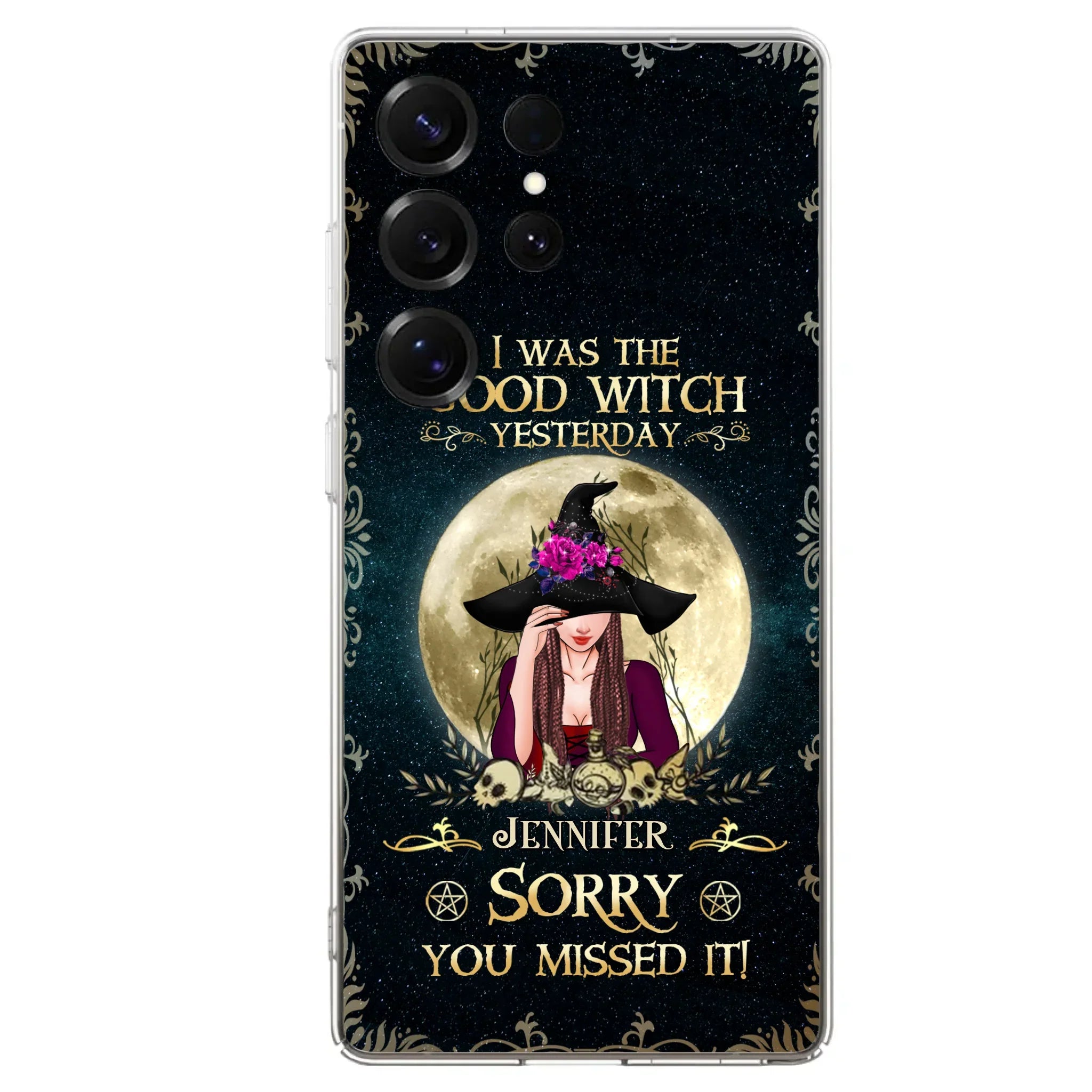 Custom Personalized Witch Phone Case - Halloween Gift Idea For Friends - I Was The Good Witch Yesterday - Case for iPhone & Samsung