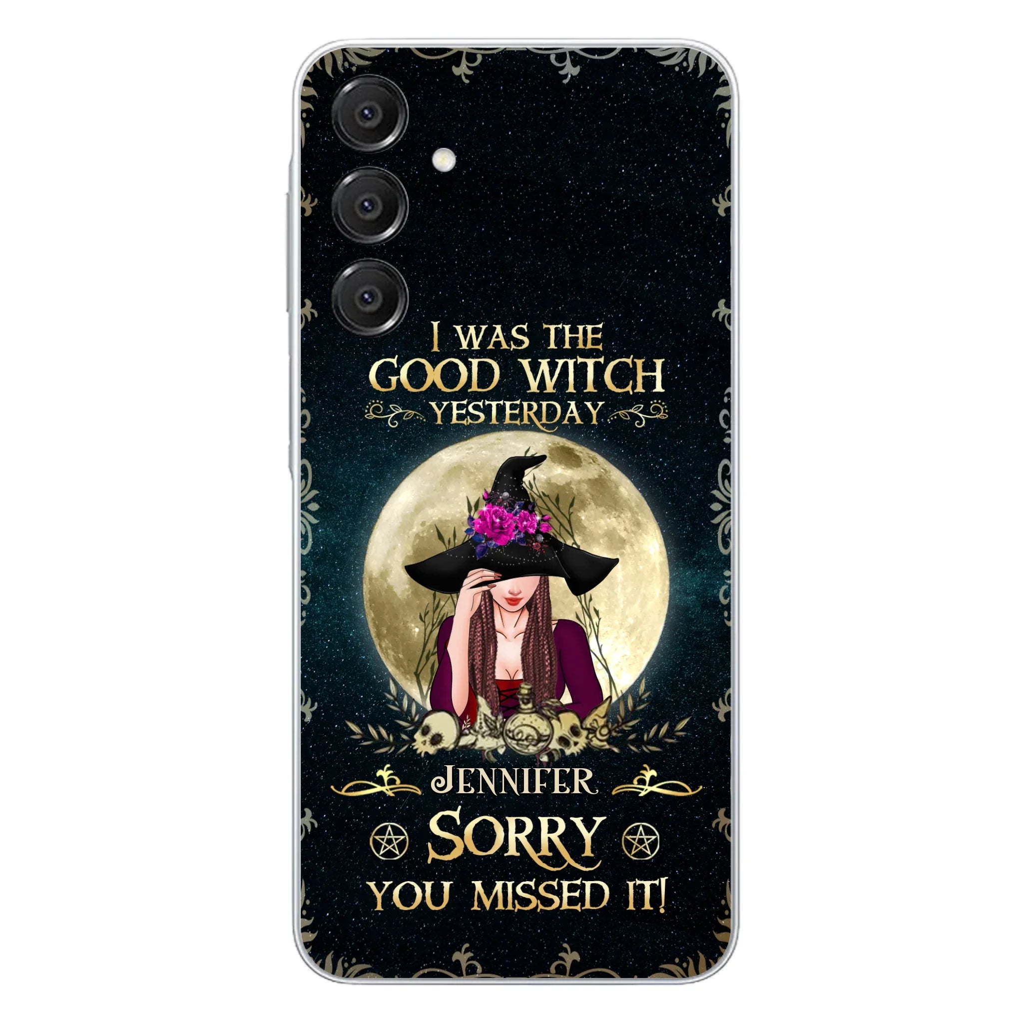 Custom Personalized Witch Phone Case - Halloween Gift Idea For Friends - I Was The Good Witch Yesterday - Case for iPhone & Samsung