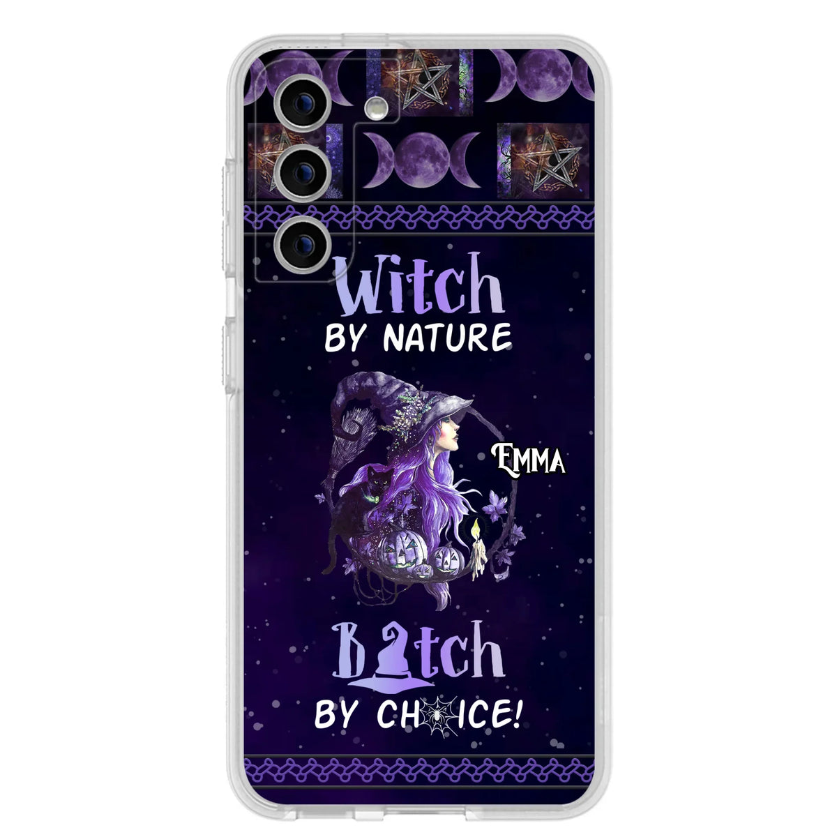 Custom Personalized Witch Phone Case - Halloween Gift Idea For Friends - Case for iPhone & Samsung