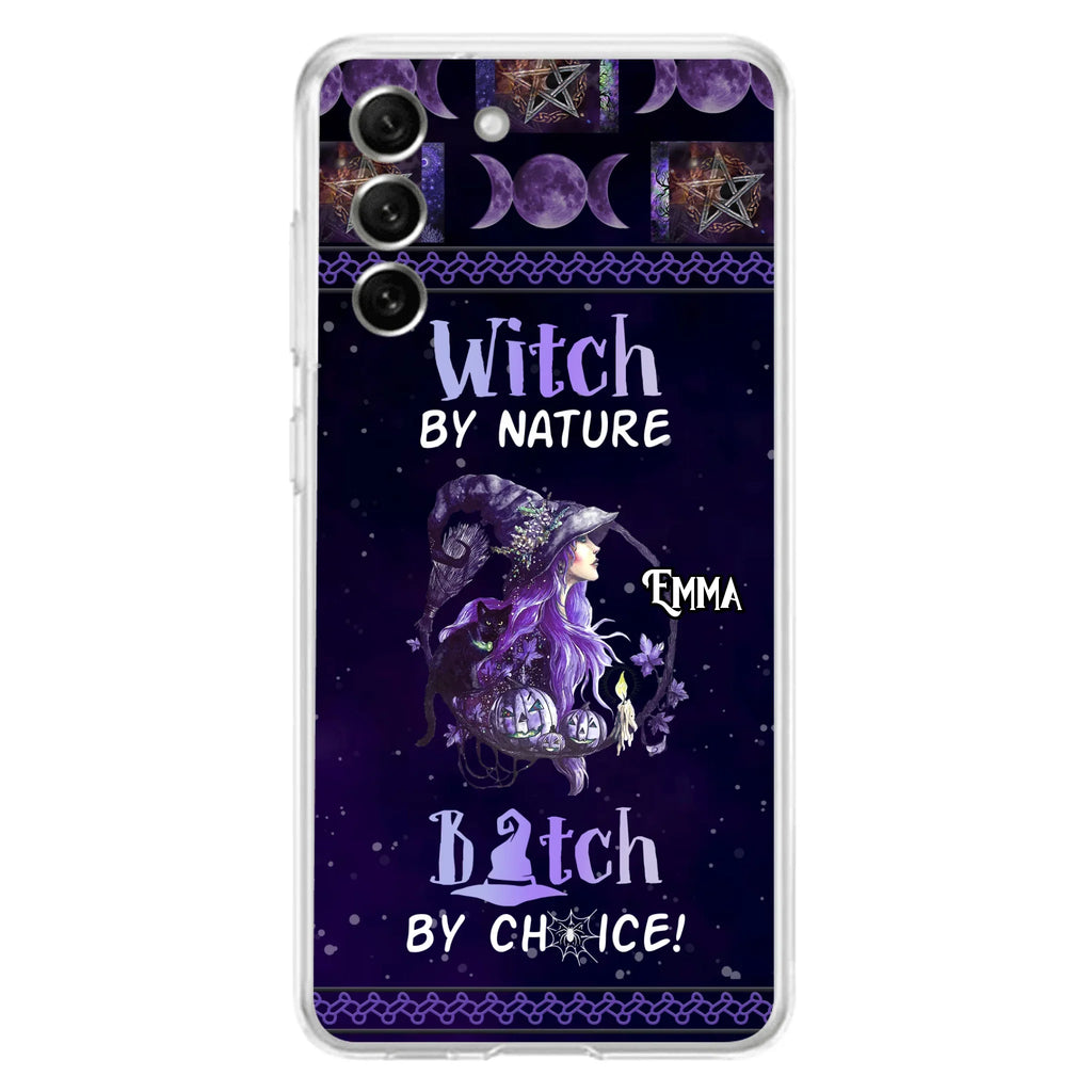 Custom Personalized Witch Phone Case - Halloween Gift Idea For Friends - Case for iPhone & Samsung