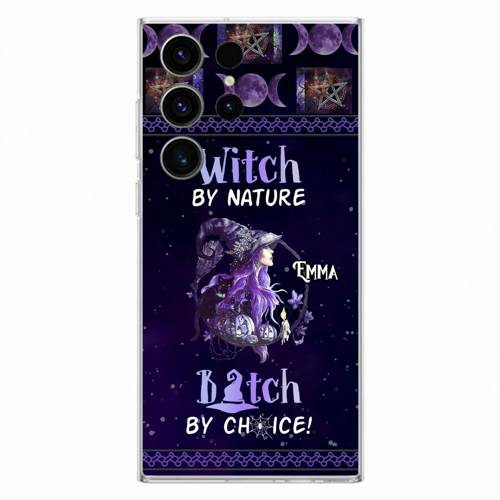 Custom Personalized Witch Phone Case - Halloween Gift Idea For Friends - Case for iPhone & Samsung