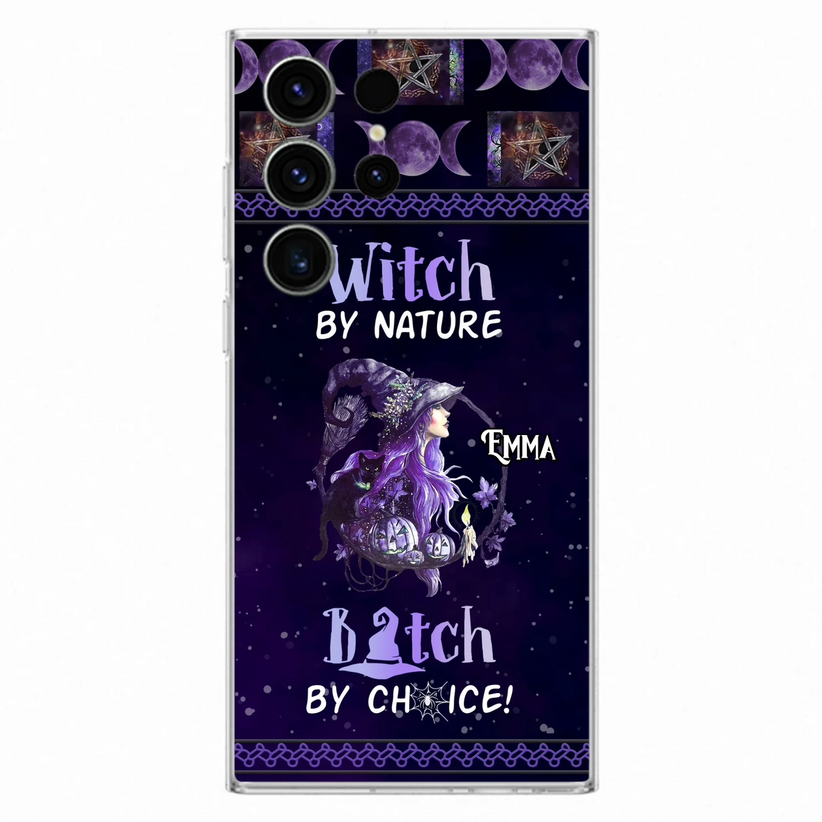 Custom Personalized Witch Phone Case - Halloween Gift Idea For Friends - Case for iPhone & Samsung