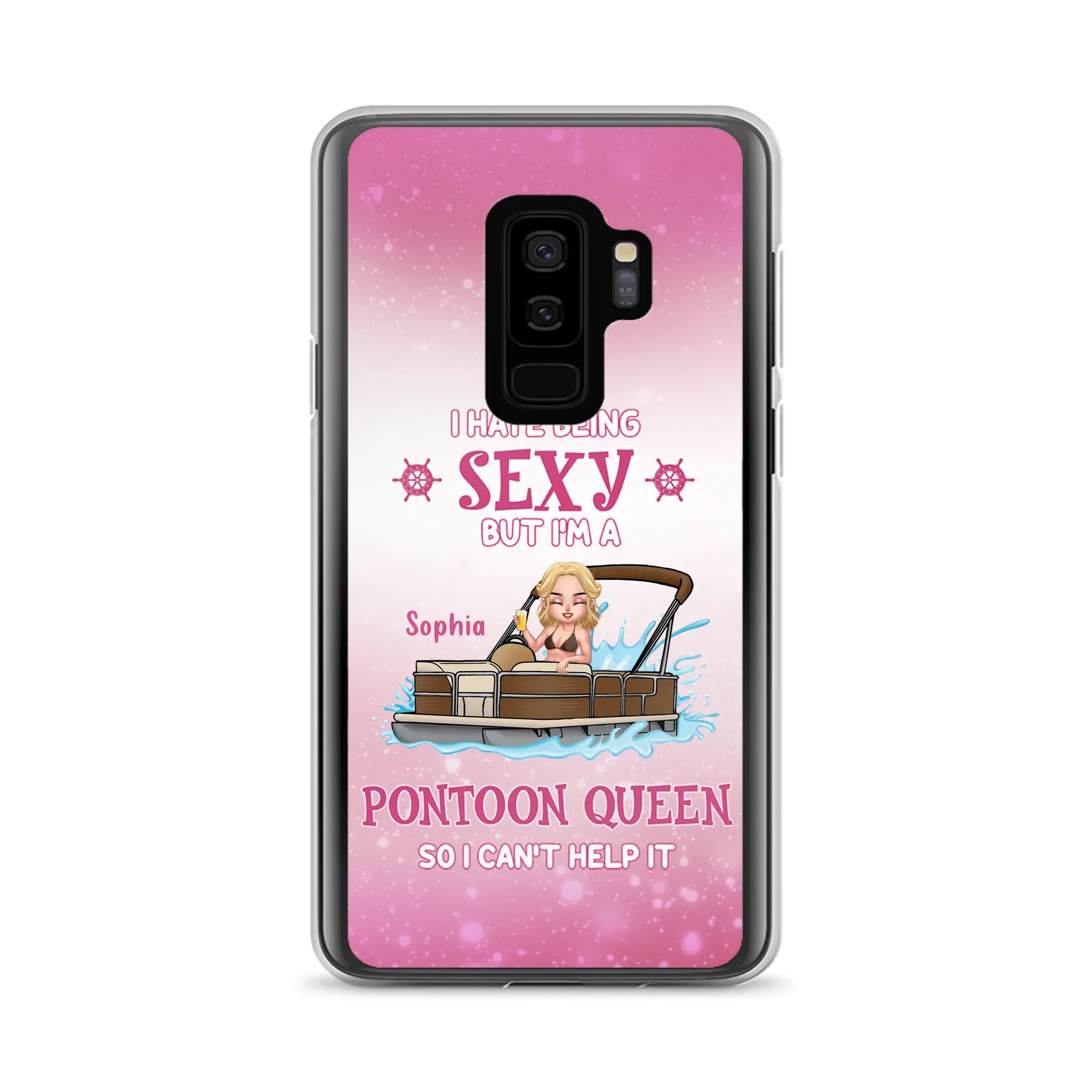 Custom Personalized Pontoon Queen Phone Case - Gift Idea For Pontoon Lover - I Hate Being Sexy But I'm A Pontoon Queen So I Can't Help It - Case For iPhone And Samsung