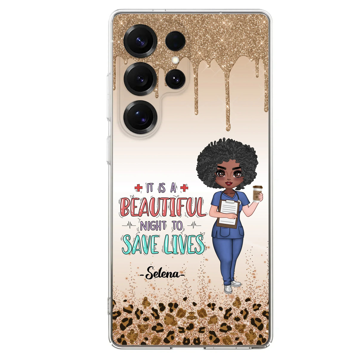 Custom Personalized Nurse Phone Case - Best Gift For Nurse - It's A Beautiful Night To Save Lives - Case For iPhone And Samsung