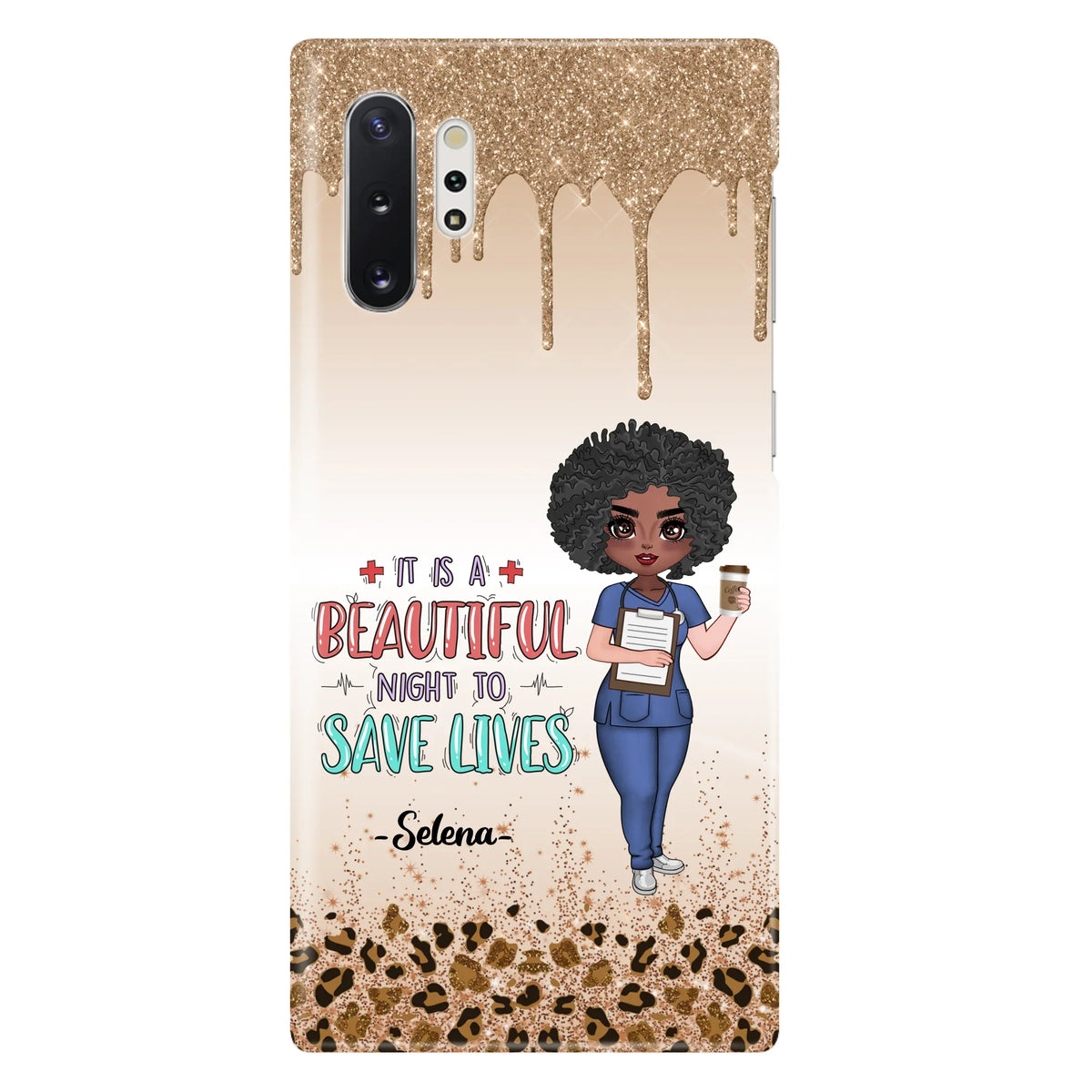 Custom Personalized Nurse Phone Case - Best Gift For Nurse - It's A Beautiful Night To Save Lives - Case For iPhone And Samsung