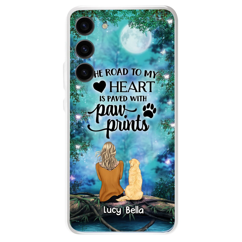 Custom Personalized Memorial Dog Phone Case - Upto 5 Dogs - Gift Idea For Dog Lover - Case For iPhone And Samsung