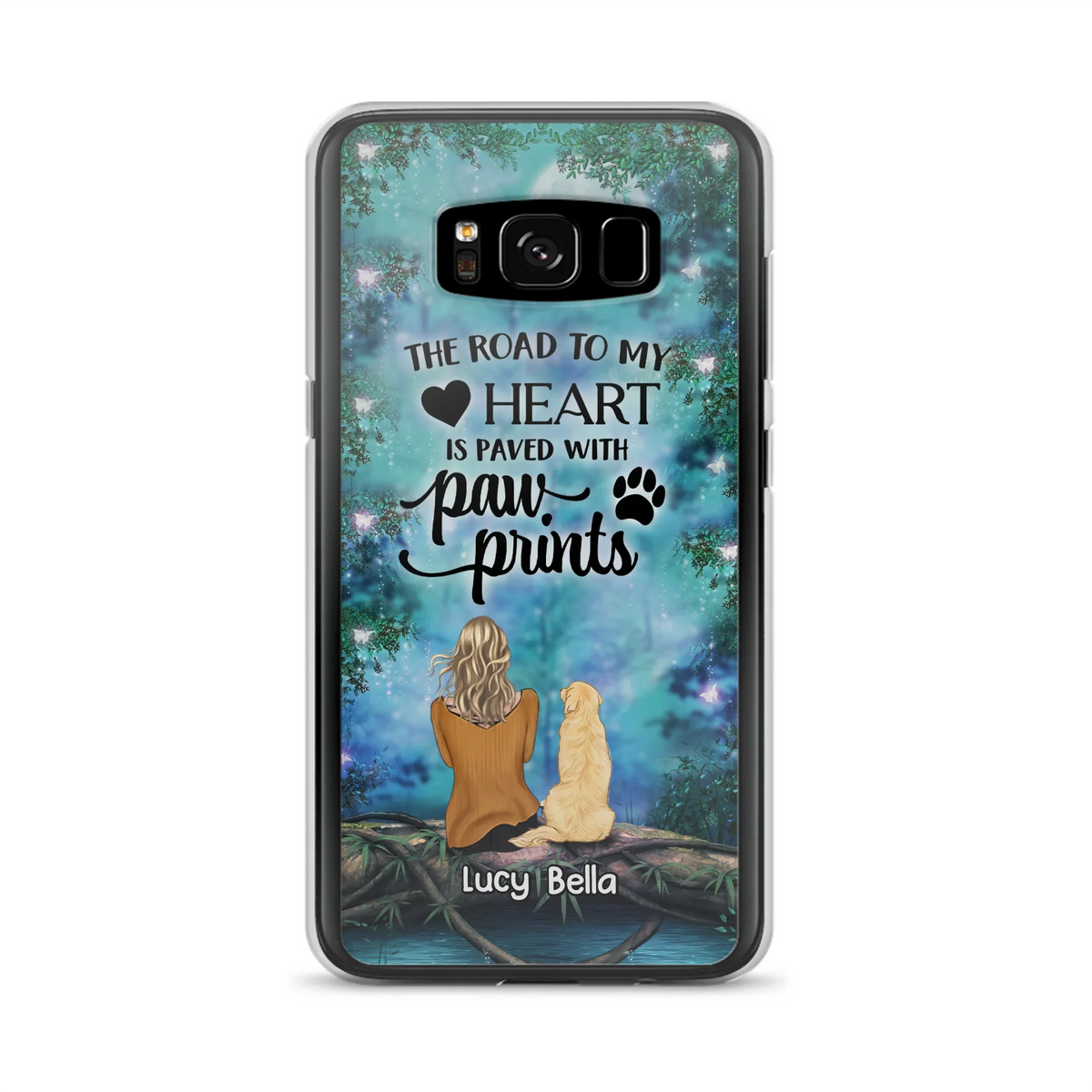 Custom Personalized Memorial Dog Phone Case - Upto 5 Dogs - Gift Idea For Dog Lover - Case For iPhone And Samsung
