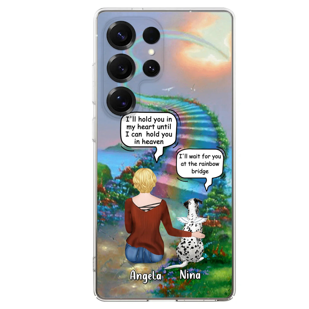 Custom Personalized Memorial Dog Phone Case - Upto 4 Dogs - Memorial Gift For Dog Lovers - Case For iPhone/Samsung