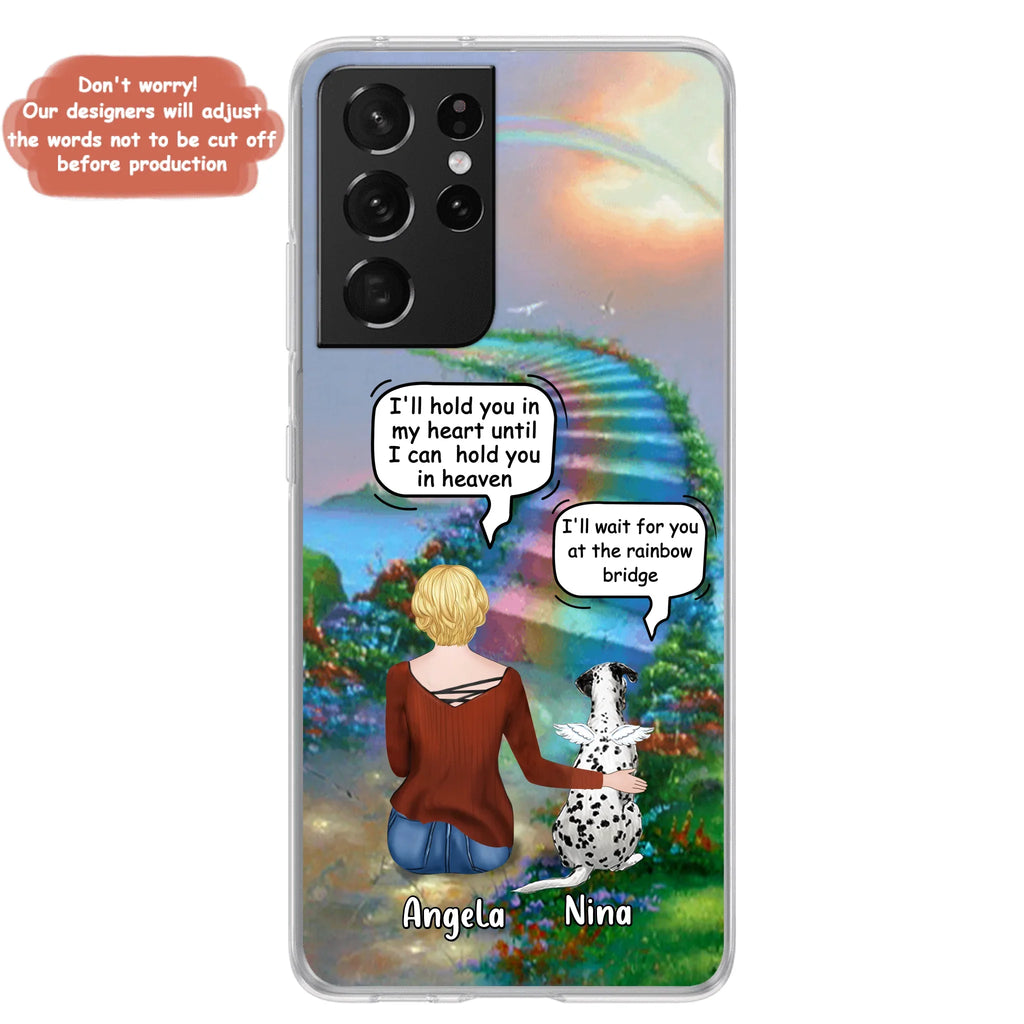 Custom Personalized Memorial Dog Phone Case - Upto 4 Dogs - Memorial Gift For Dog Lovers - Case For iPhone/Samsung