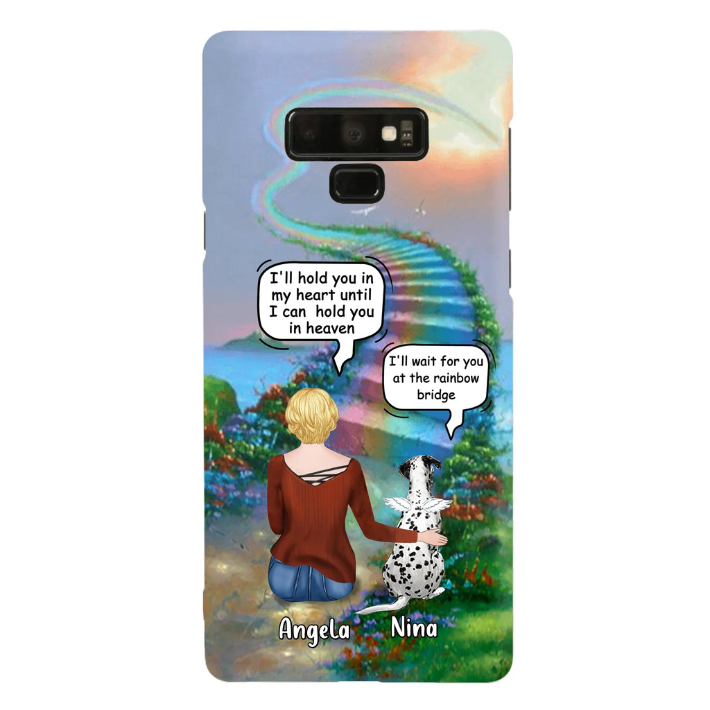 Custom Personalized Memorial Dog Phone Case - Upto 4 Dogs - Memorial Gift For Dog Lovers - Case For iPhone/Samsung