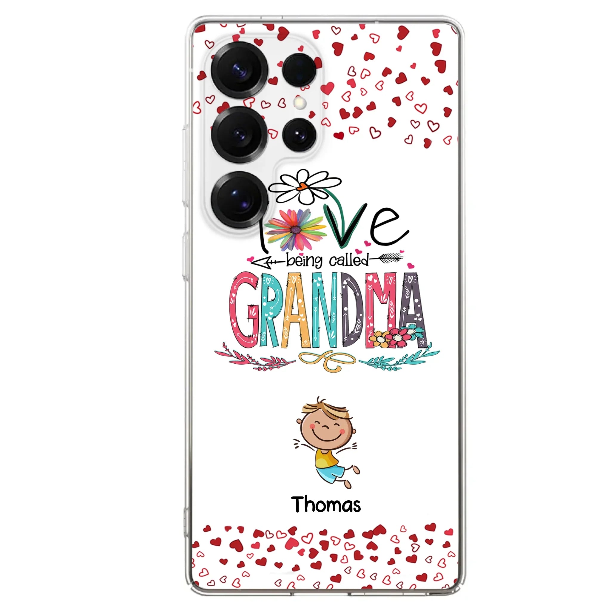 Custom Personalized Blessed To Be Called Nana Phone Case - Upto 5 Kids - Gift Idea For Nana/ Mama/Kids - Case For iPhone And Samsung