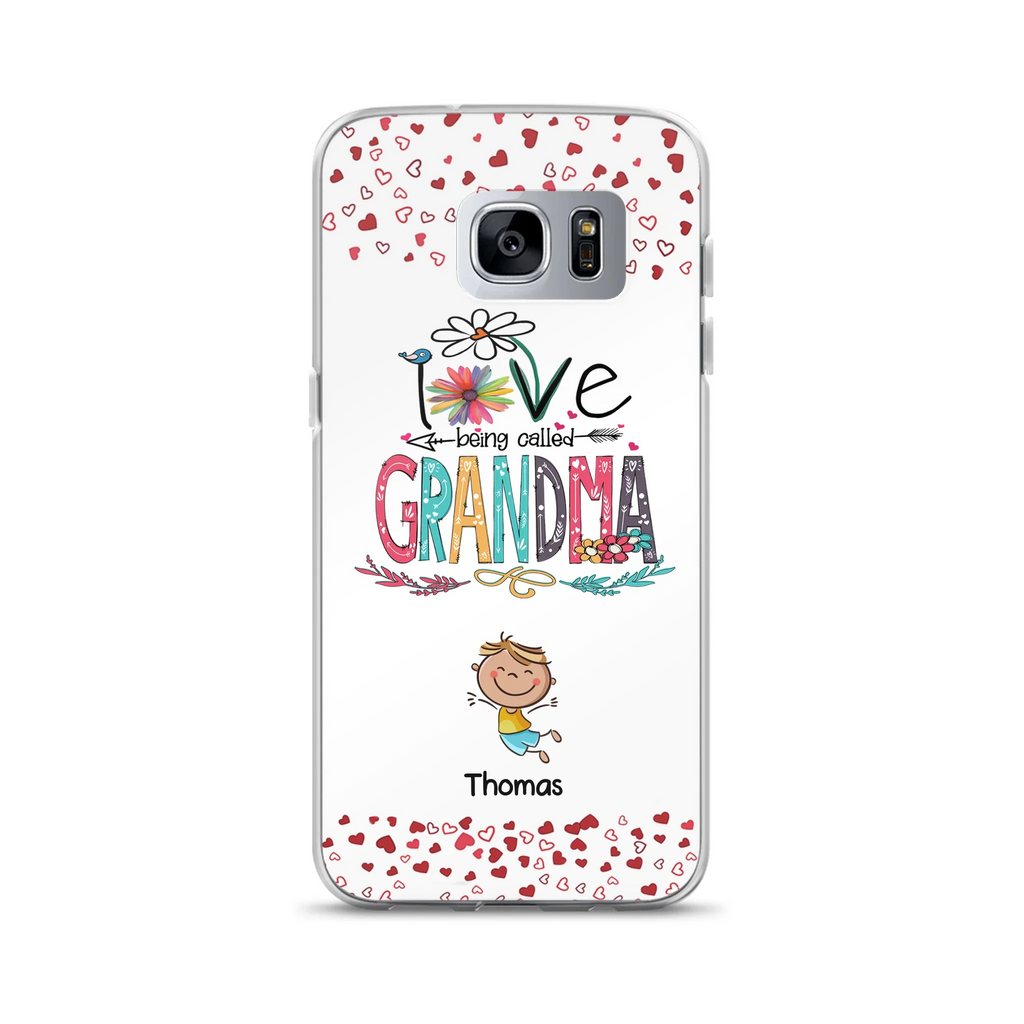 Custom Personalized Blessed To Be Called Nana Phone Case - Upto 5 Kids - Gift Idea For Nana/ Mama/Kids - Case For iPhone And Samsung