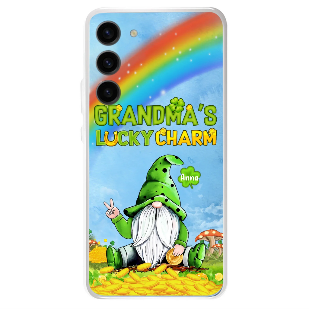 Custom Personalized iPhone Case/Samsung Case - Gift for Grandmother - Grandma's Lucky Charms Phone Case - Up to 6 Grandkids