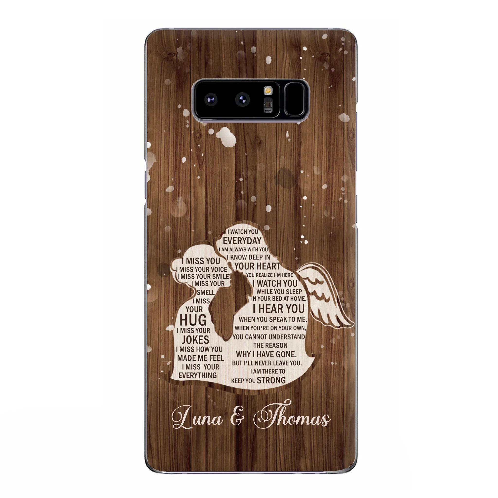 Custom Personalized I Miss Your Voice Memorial Phone Case - Memorial Gift Idea For Couple - Case For iPhone And Samsung