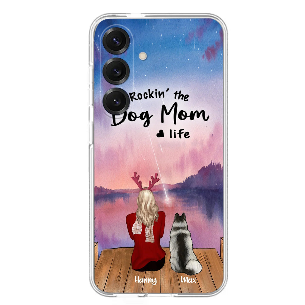 Custom Personalized Family Christmas Phone Case - Life Is Better With Dogs