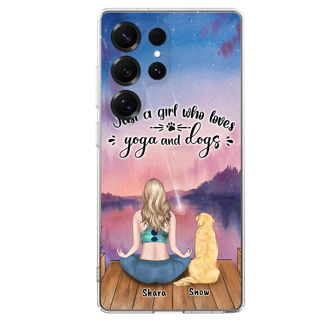 Custom Personalized Yoga Dog Mom Phone Case - Gift For Dog Lover - Case For iPhone And Samsung