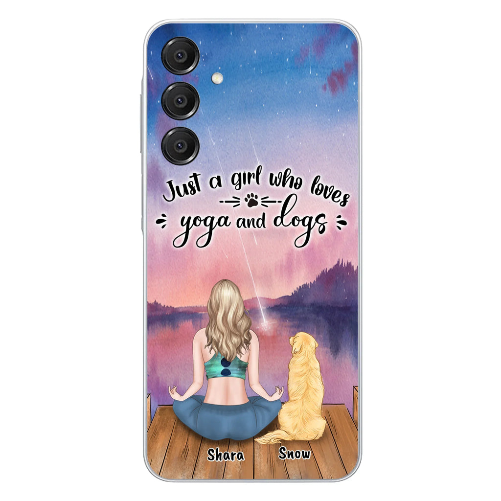 Custom Personalized Yoga Dog Mom Phone Case - Gift For Dog Lover - Case For iPhone And Samsung