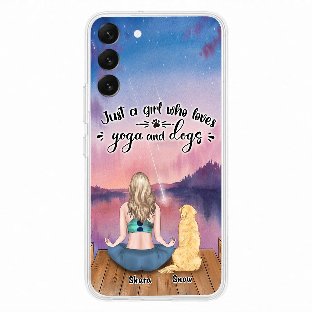 Custom Personalized Yoga Dog Mom Phone Case - Gift For Dog Lover - Case For iPhone And Samsung