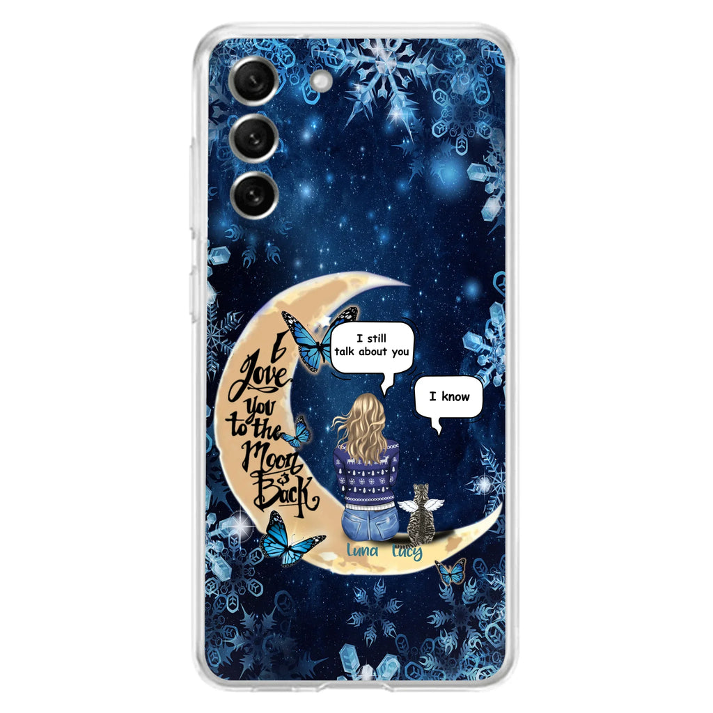 Custom Personalized Pet Mom Conversation Phone Case - Woman With Upto 4 Pets - Gift For Dog/ Cat Lover - Case For iPhone And Samsung