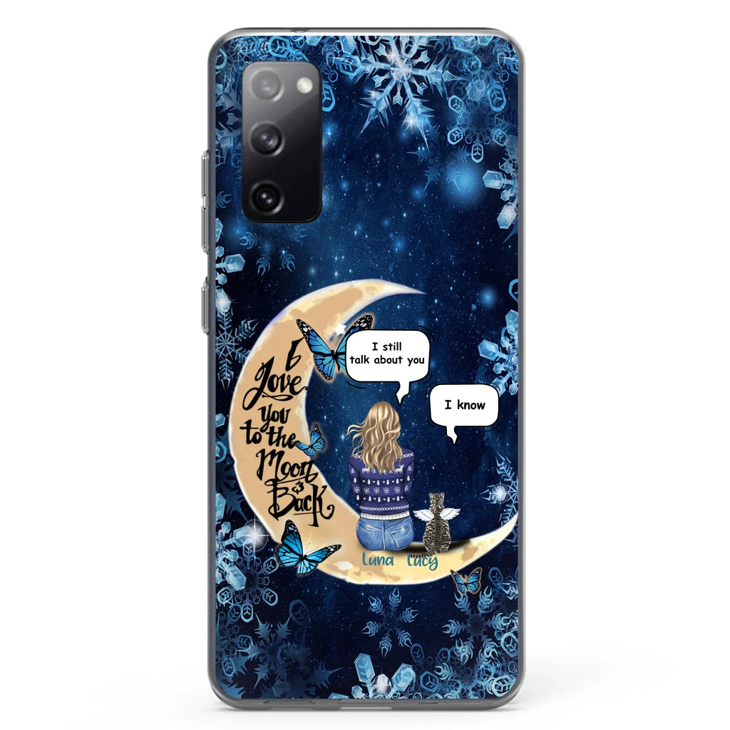 Custom Personalized Pet Mom Conversation Phone Case - Woman With Upto 4 Pets - Gift For Dog/ Cat Lover - Case For iPhone And Samsung