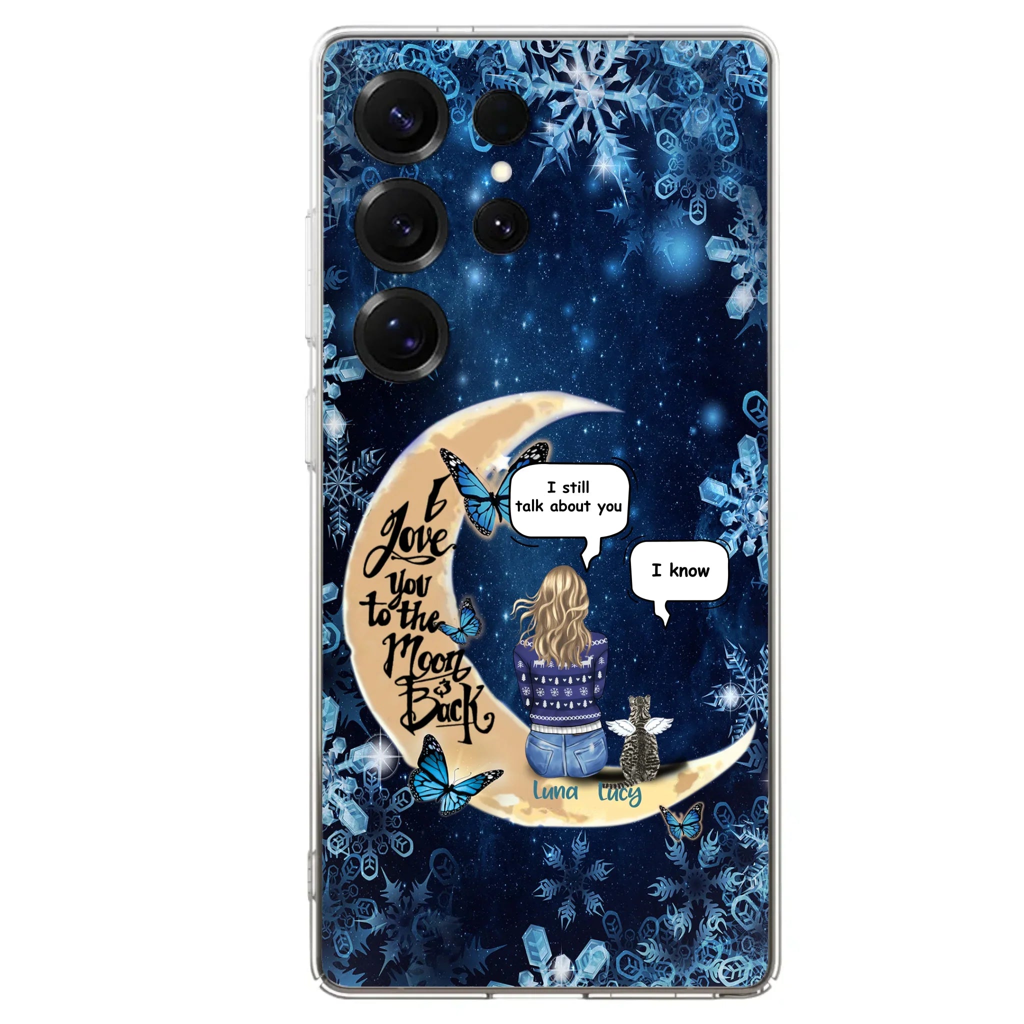 Custom Personalized Pet Mom Conversation Phone Case - Woman With Upto 4 Pets - Gift For Dog/ Cat Lover - Case For iPhone And Samsung