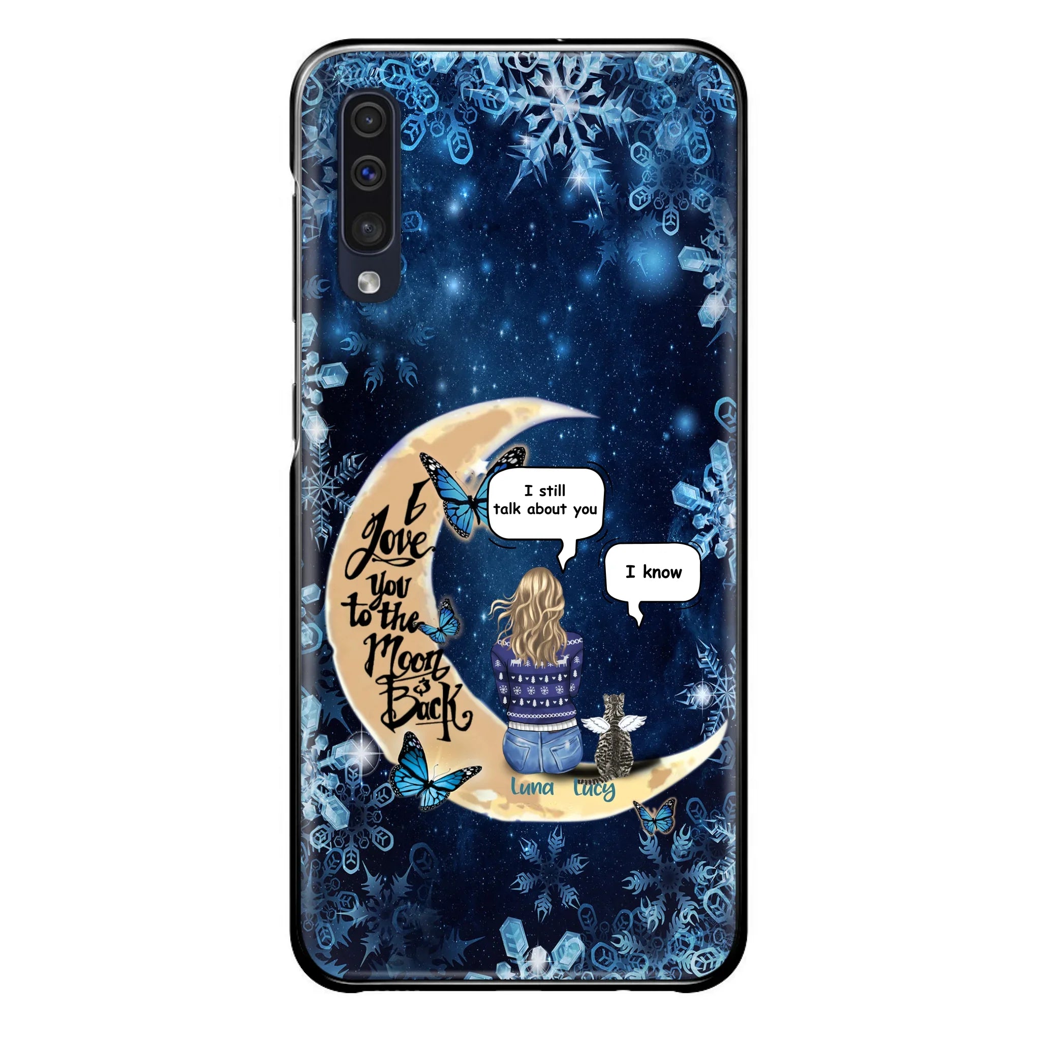 Custom Personalized Pet Mom Conversation Phone Case - Woman With Upto 4 Pets - Gift For Dog/ Cat Lover - Case For iPhone And Samsung