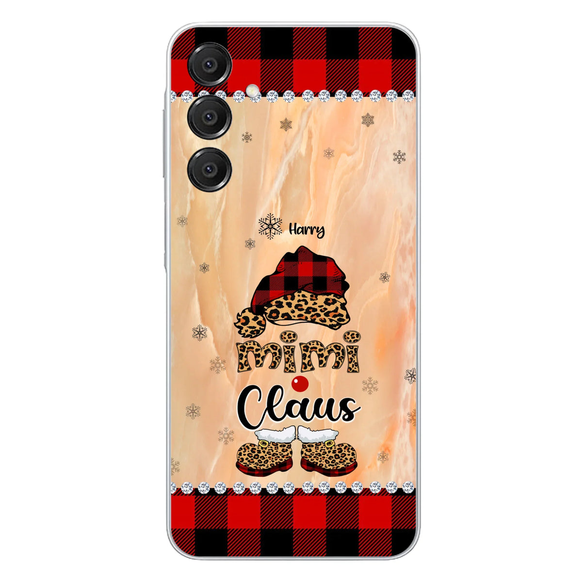 Custom Personalized Mimi Claus Phone Case - Upto 9 Names - Gift For Grandma - Case For iPhone And Samsung