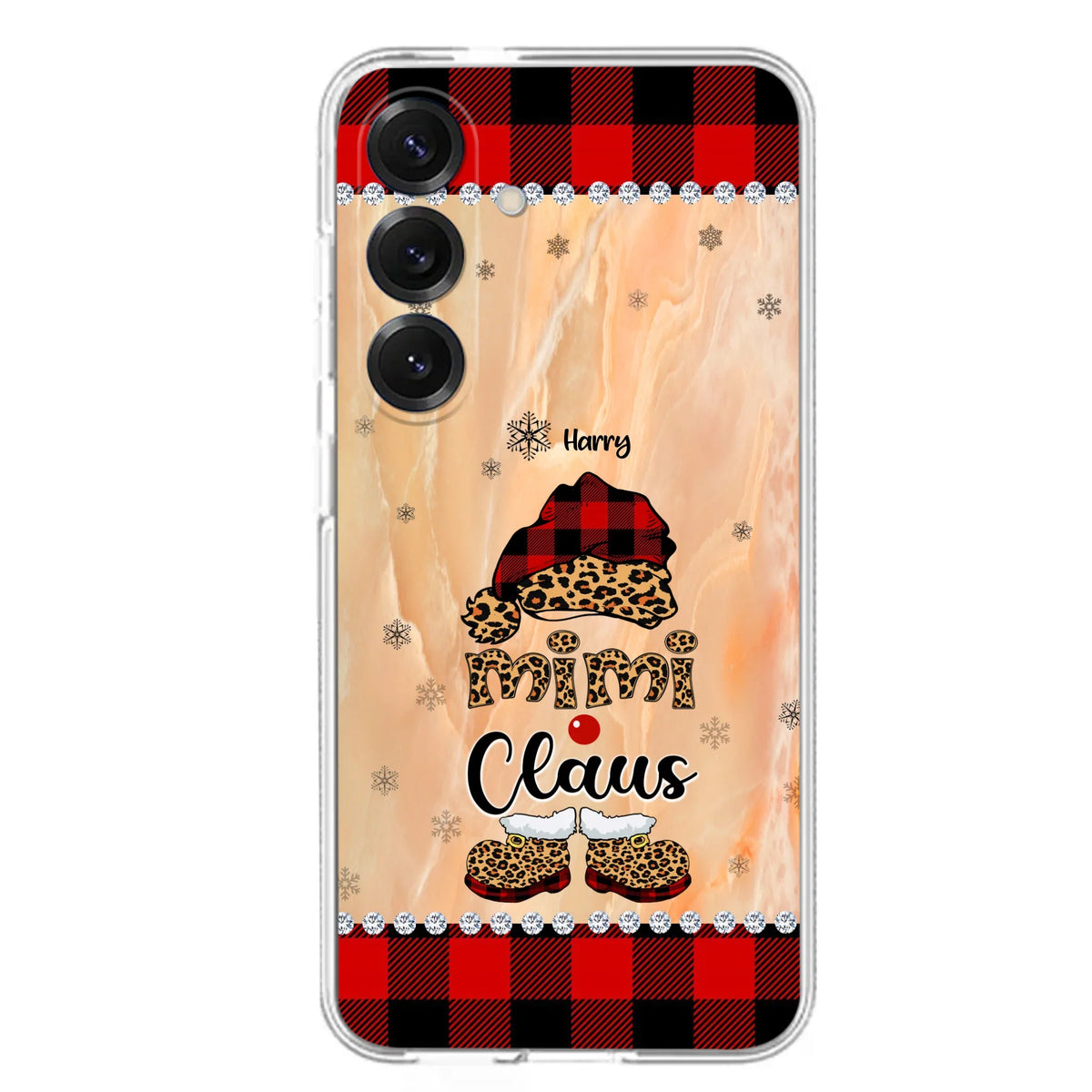 Custom Personalized Mimi Claus Phone Case - Upto 9 Names - Gift For Grandma - Case For iPhone And Samsung