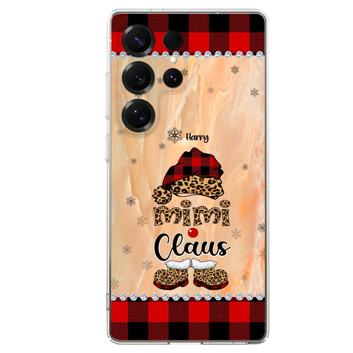 Custom Personalized Mimi Claus Phone Case - Upto 9 Names - Gift For Grandma - Case For iPhone And Samsung