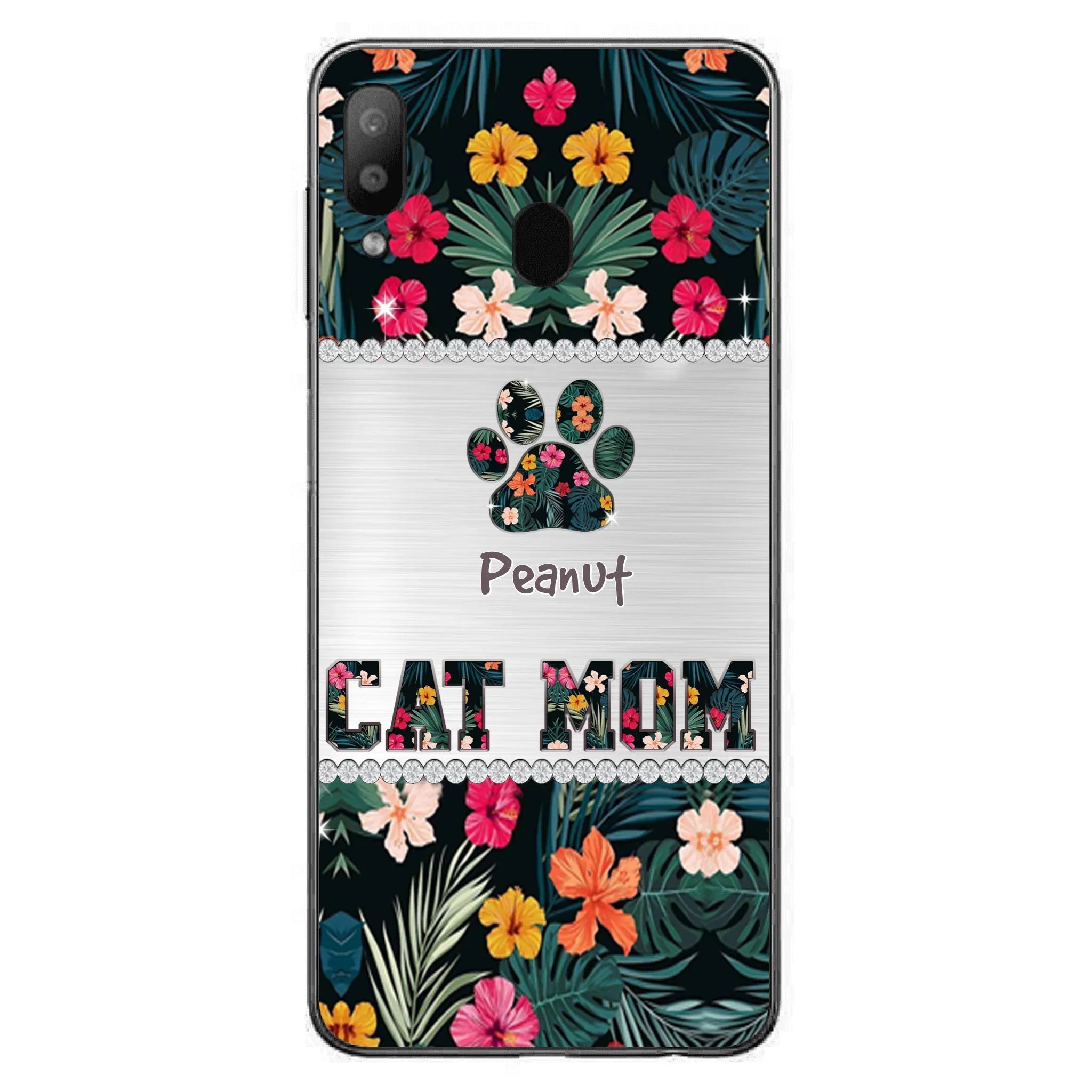 Personalized Custom Phone Case Cat Mom Met Pattern - Gifts Idea For Cat Lover - Cat Mom - Case For Iphone & Samsung