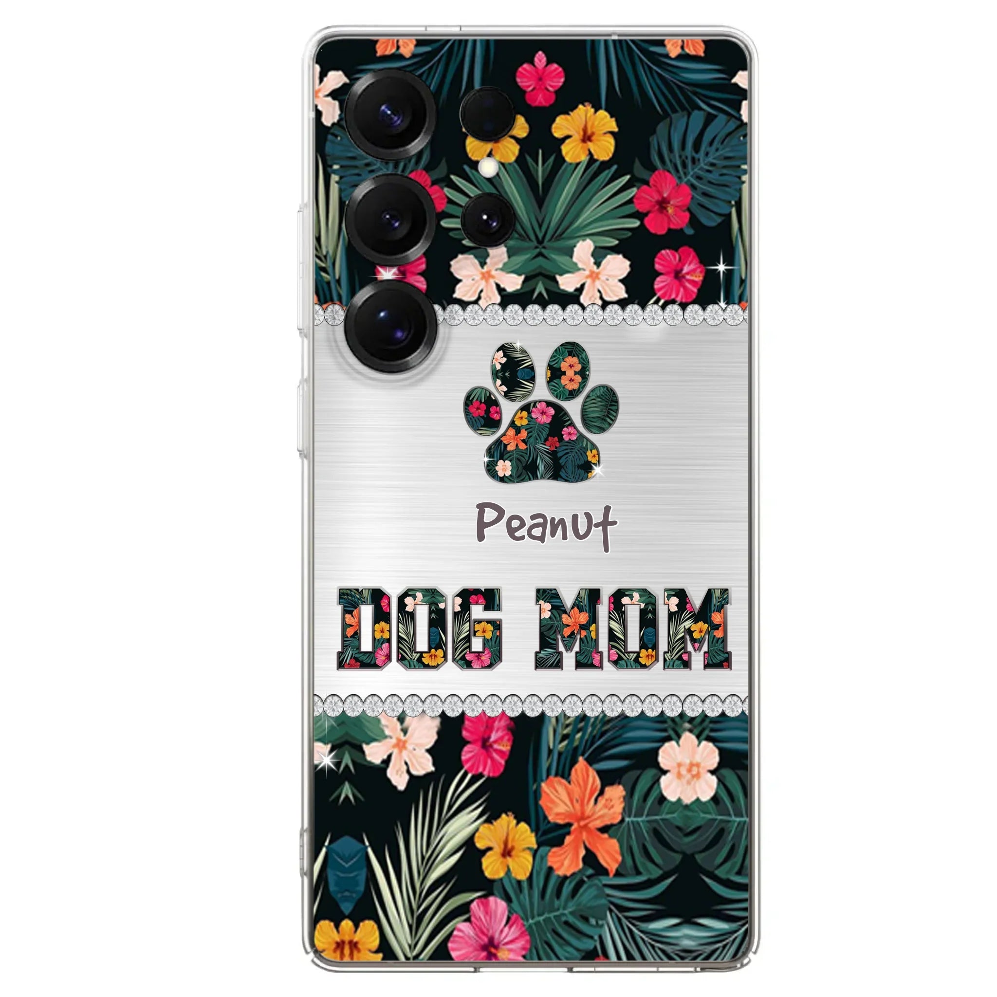 Personalized Custom Phone Case Dog Mom Met Pattern - Gifts Idea For Dog Lover - Dog Mom - Case For Iphone & Samsung
