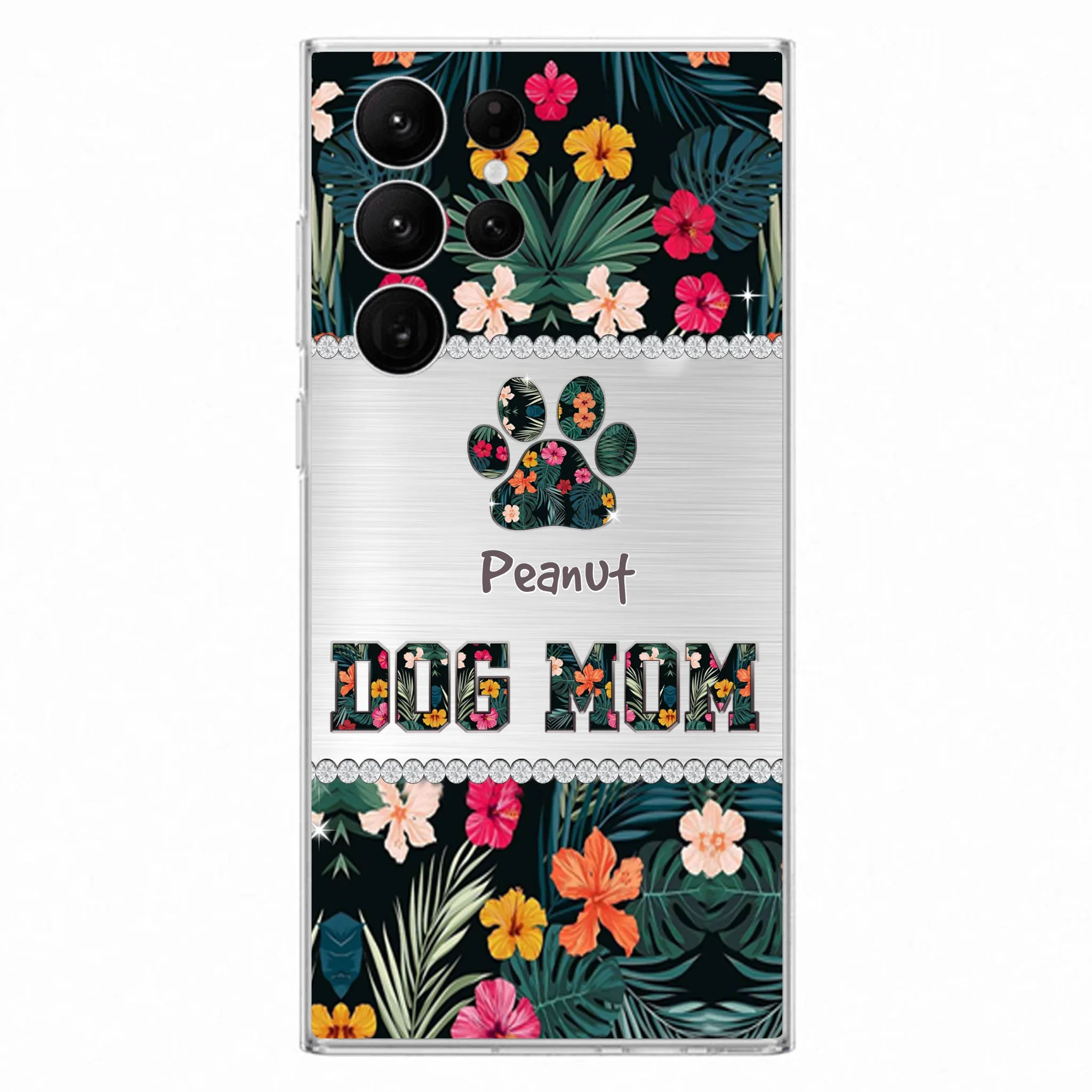 Personalized Custom Phone Case Dog Mom Met Pattern - Gifts Idea For Dog Lover - Dog Mom - Case For Iphone & Samsung