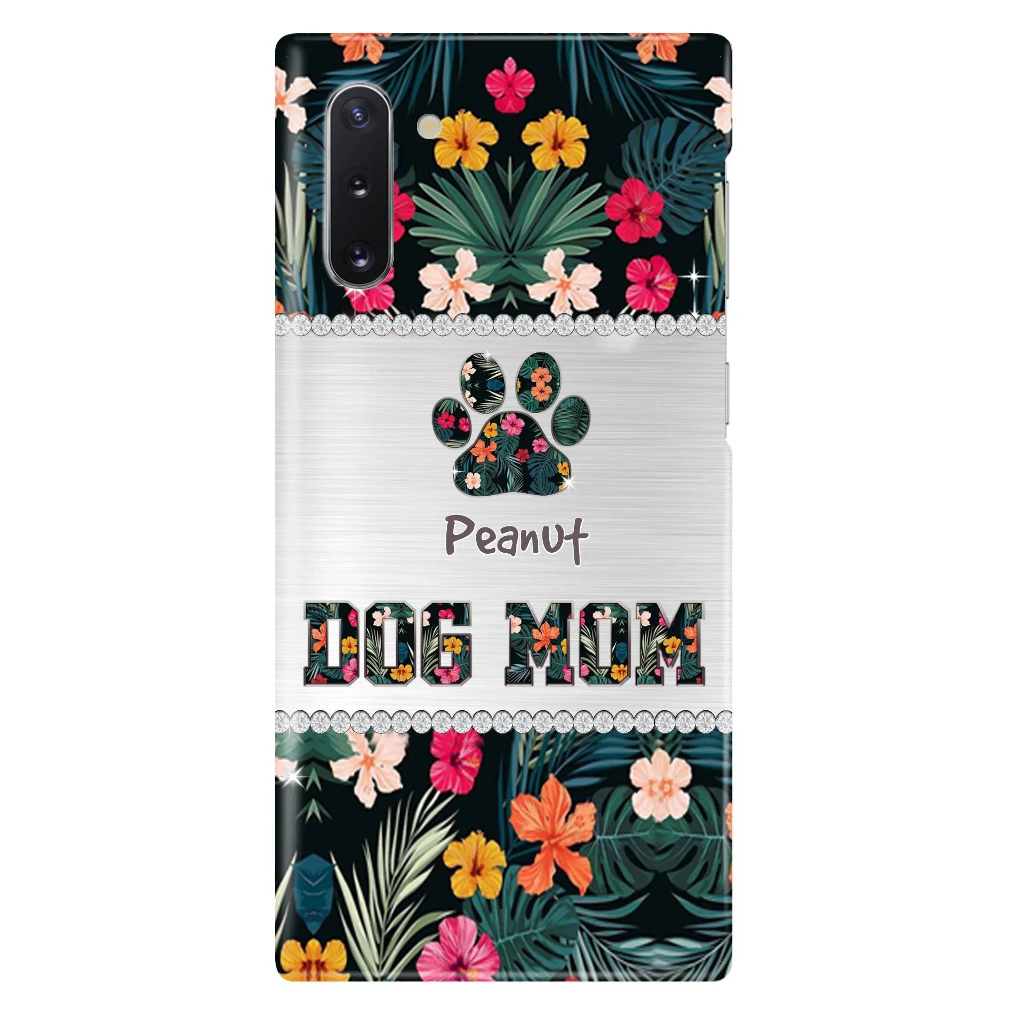 Personalized Custom Phone Case Dog Mom Met Pattern - Gifts Idea For Dog Lover - Dog Mom - Case For Iphone & Samsung