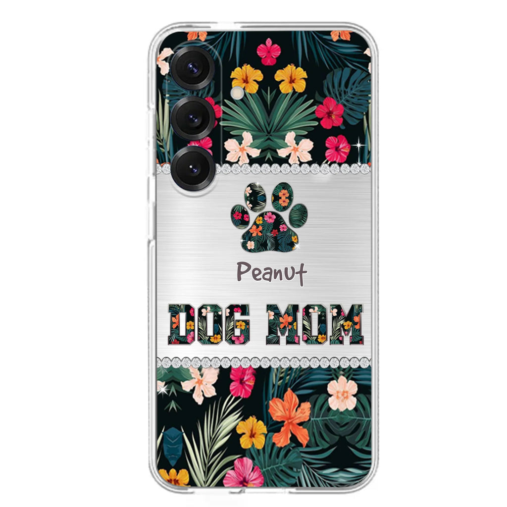Personalized Custom Phone Case Dog Mom Met Pattern - Gifts Idea For Dog Lover - Dog Mom - Case For Iphone & Samsung