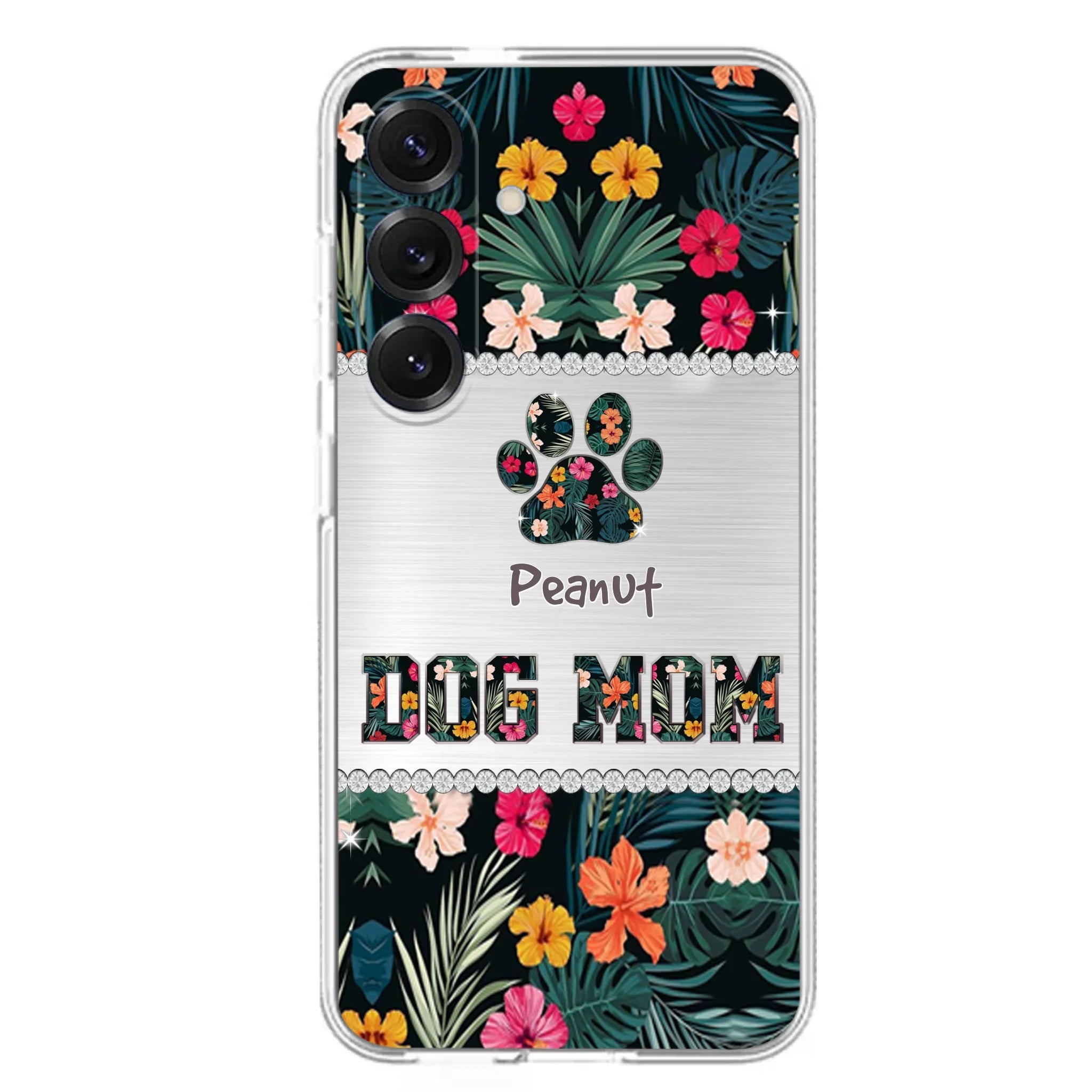Personalized Custom Phone Case Dog Mom Met Pattern - Gifts Idea For Dog Lover - Dog Mom - Case For Iphone & Samsung