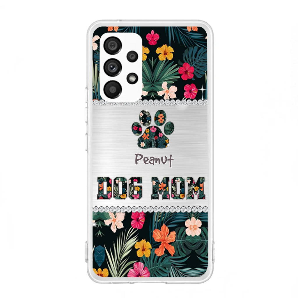 Personalized Custom Phone Case Dog Mom Met Pattern - Gifts Idea For Dog Lover - Dog Mom - Case For Iphone & Samsung